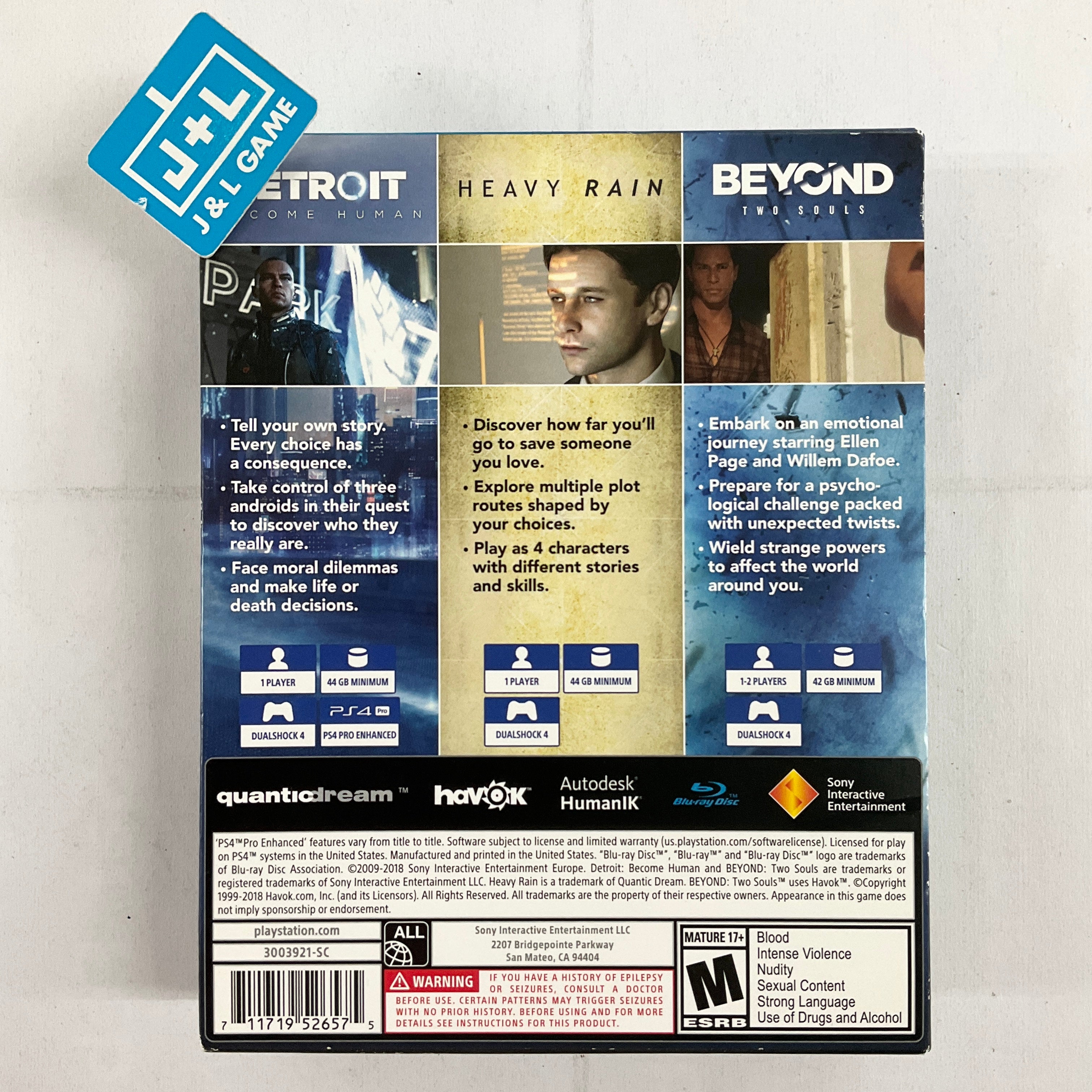 Quantic Dream Collection - (PS4) PlayStation 4 [Pre-Owned] Video Games Sony Interactive Entertainment