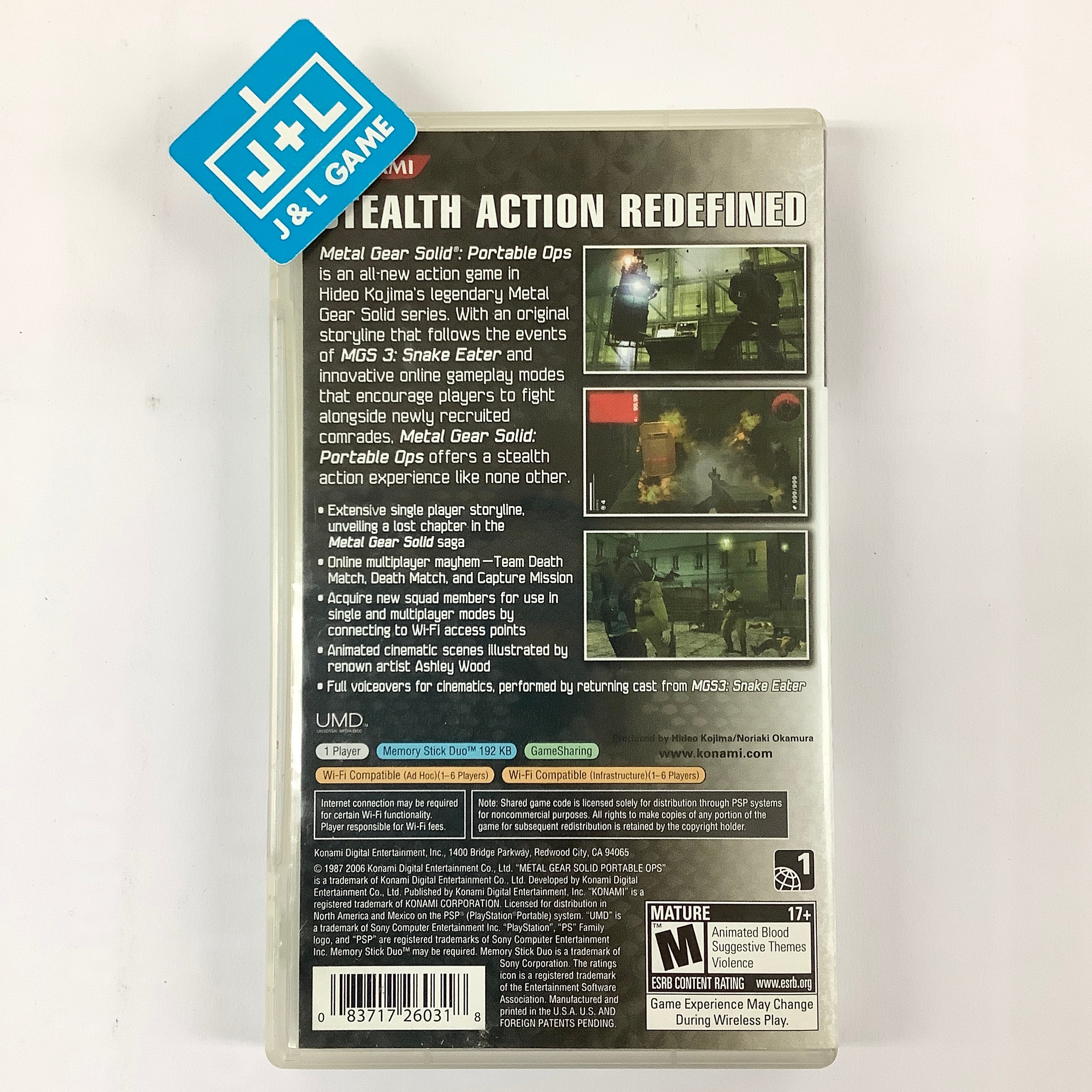 Metal Gear Solid: Portable Ops - Sony PSP [Pre-Owned] | J&L Game