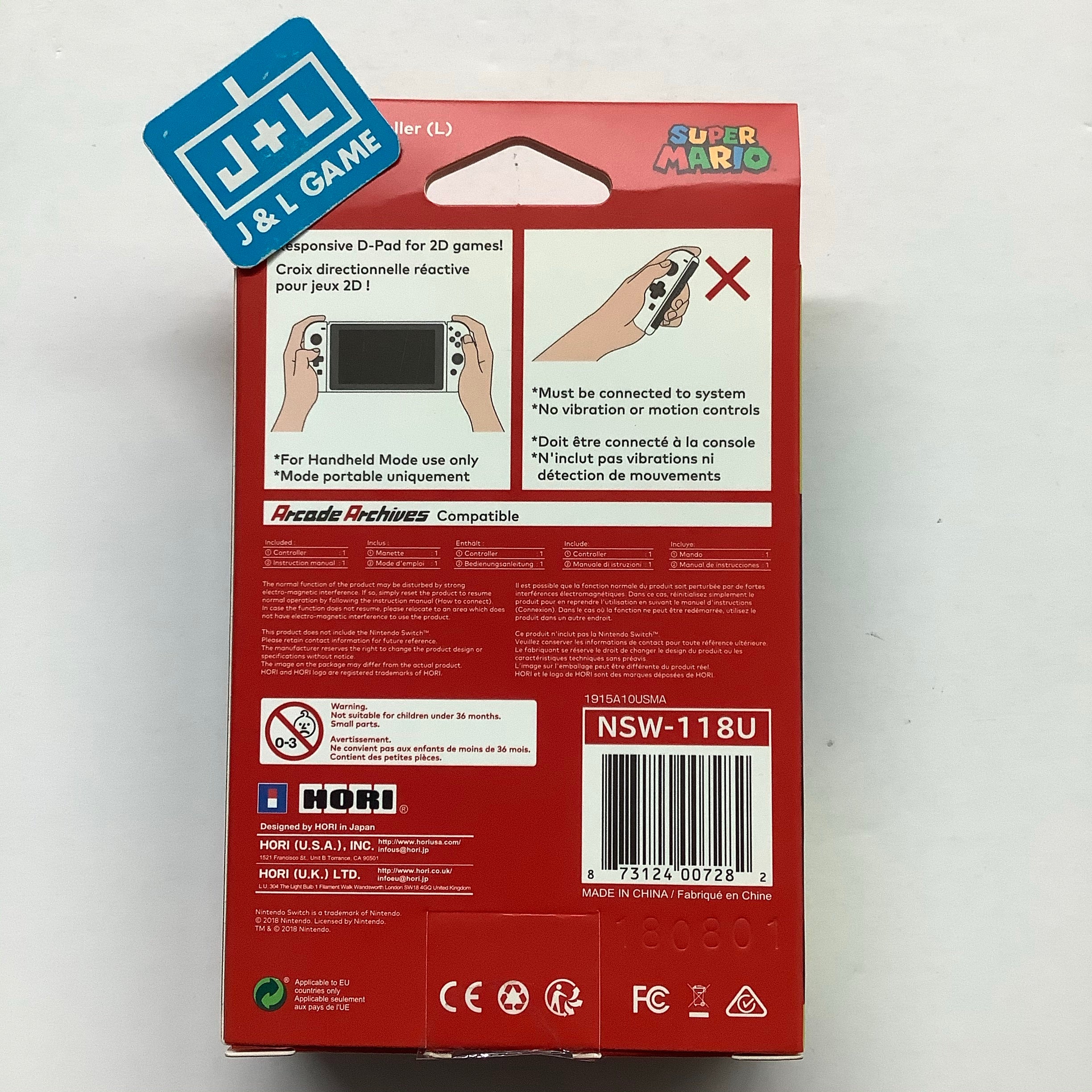 HORI Nintendo Switch D-Pad Controller (L) (Mario) - (NSW) Nintendo Switch Accessories HORI   