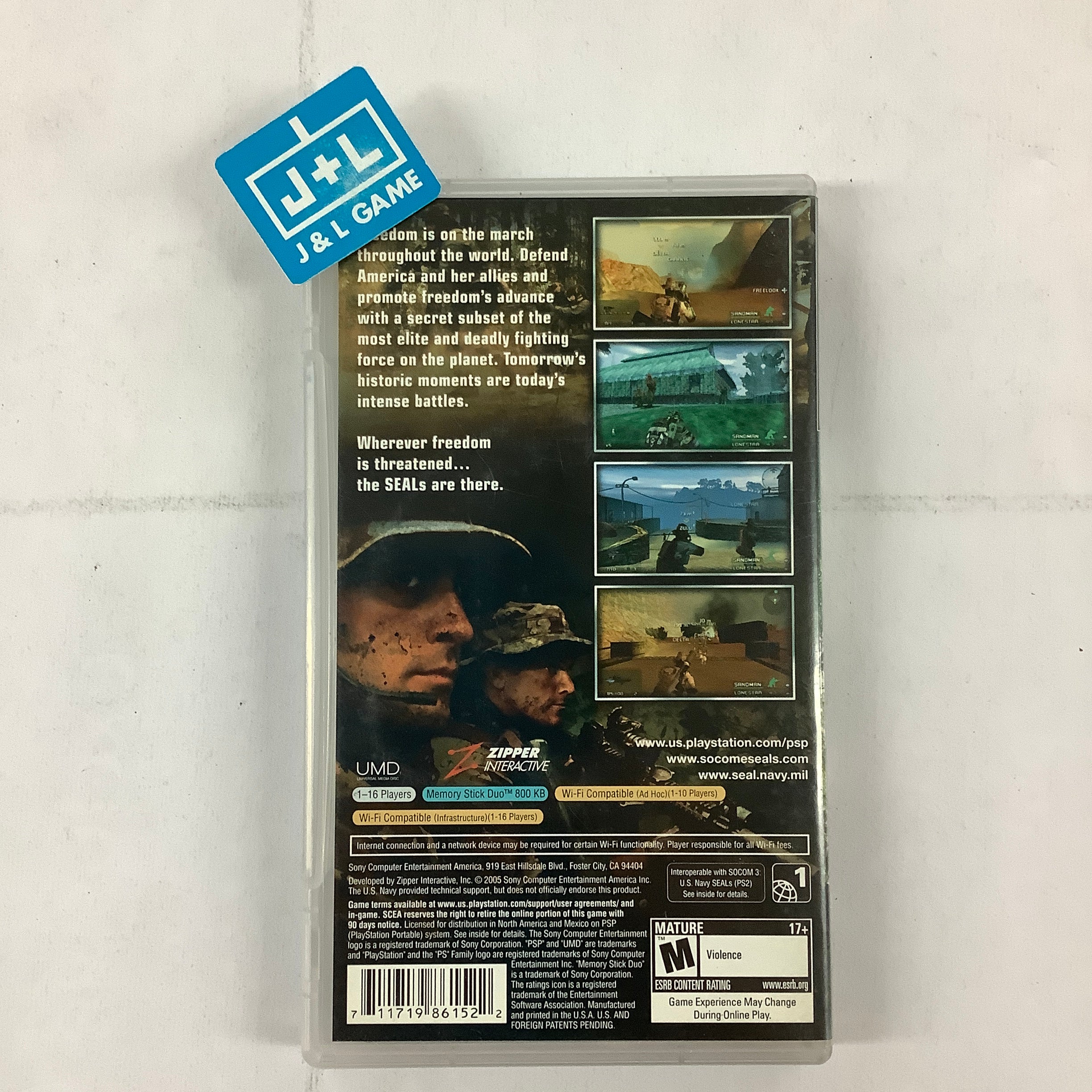 SOCOM: U.S. Navy SEALs Fireteam Bravo - Sony PSP [Pre-Owned] Video Games SCEA   