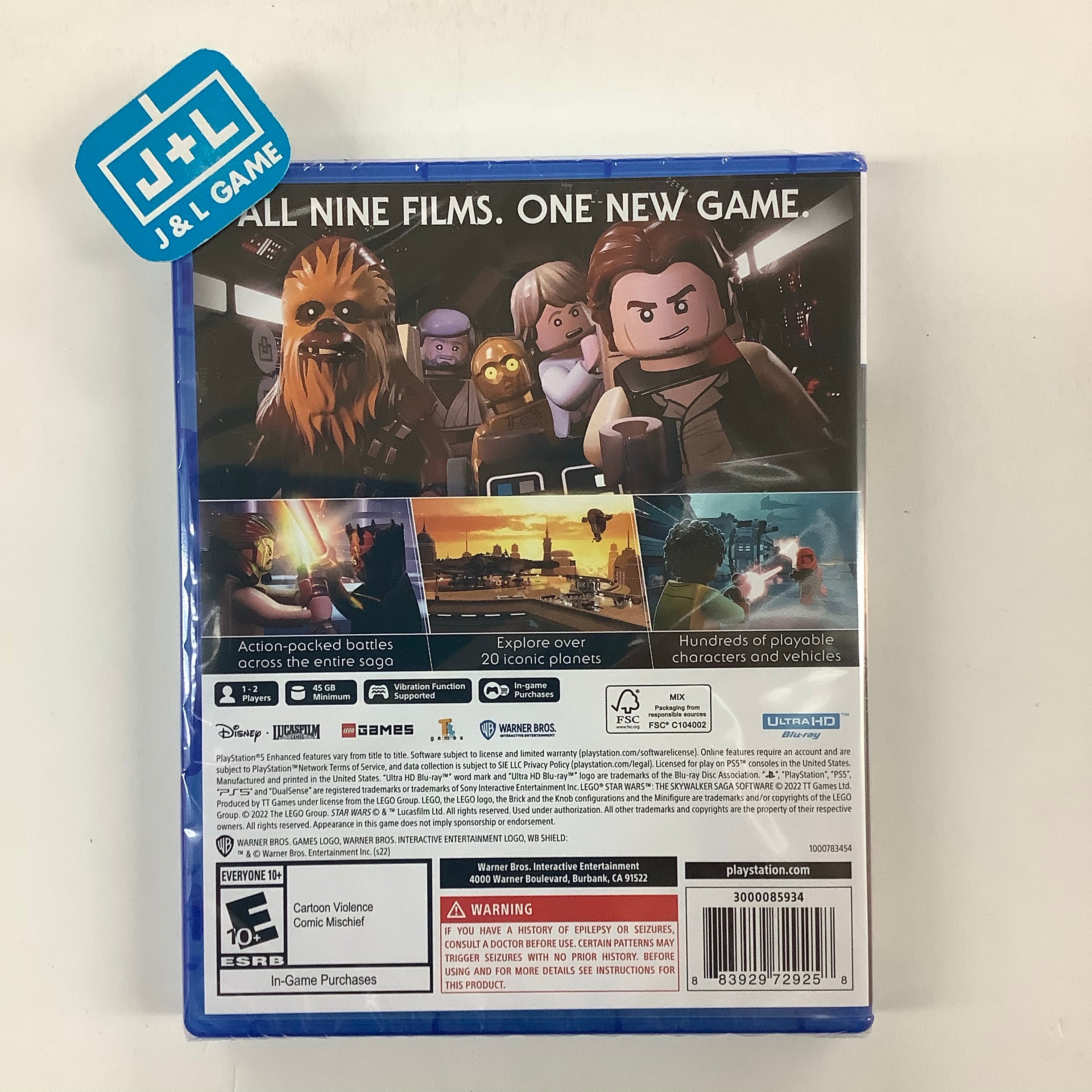 Lego Star Wars: The Skywalker Saga - (PS5) PlayStation 5 Video Games WB Games   