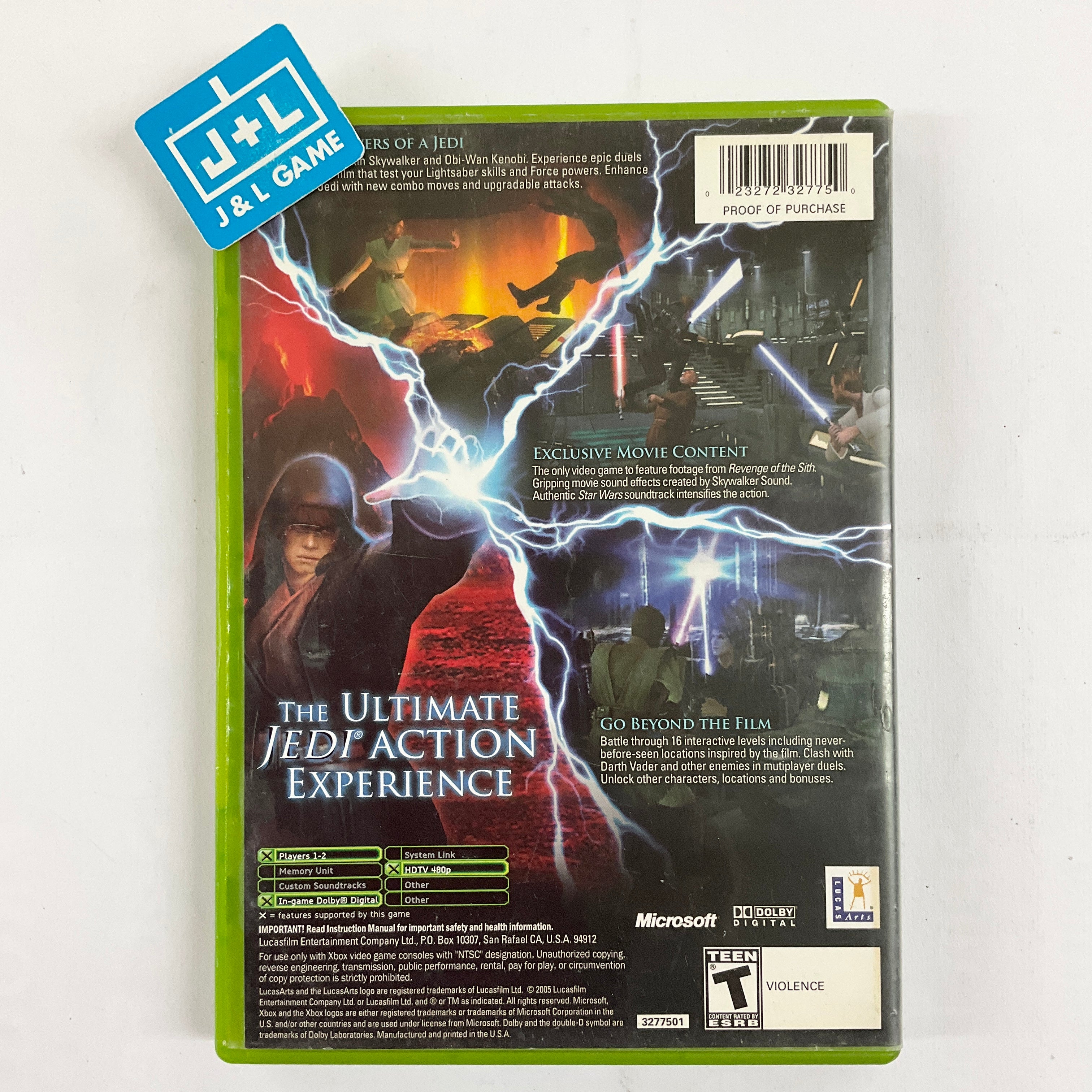 Star Wars Episode III: Revenge of the Sith - (XB) Xbox [Pre-Owned] Video Games LucasArts   