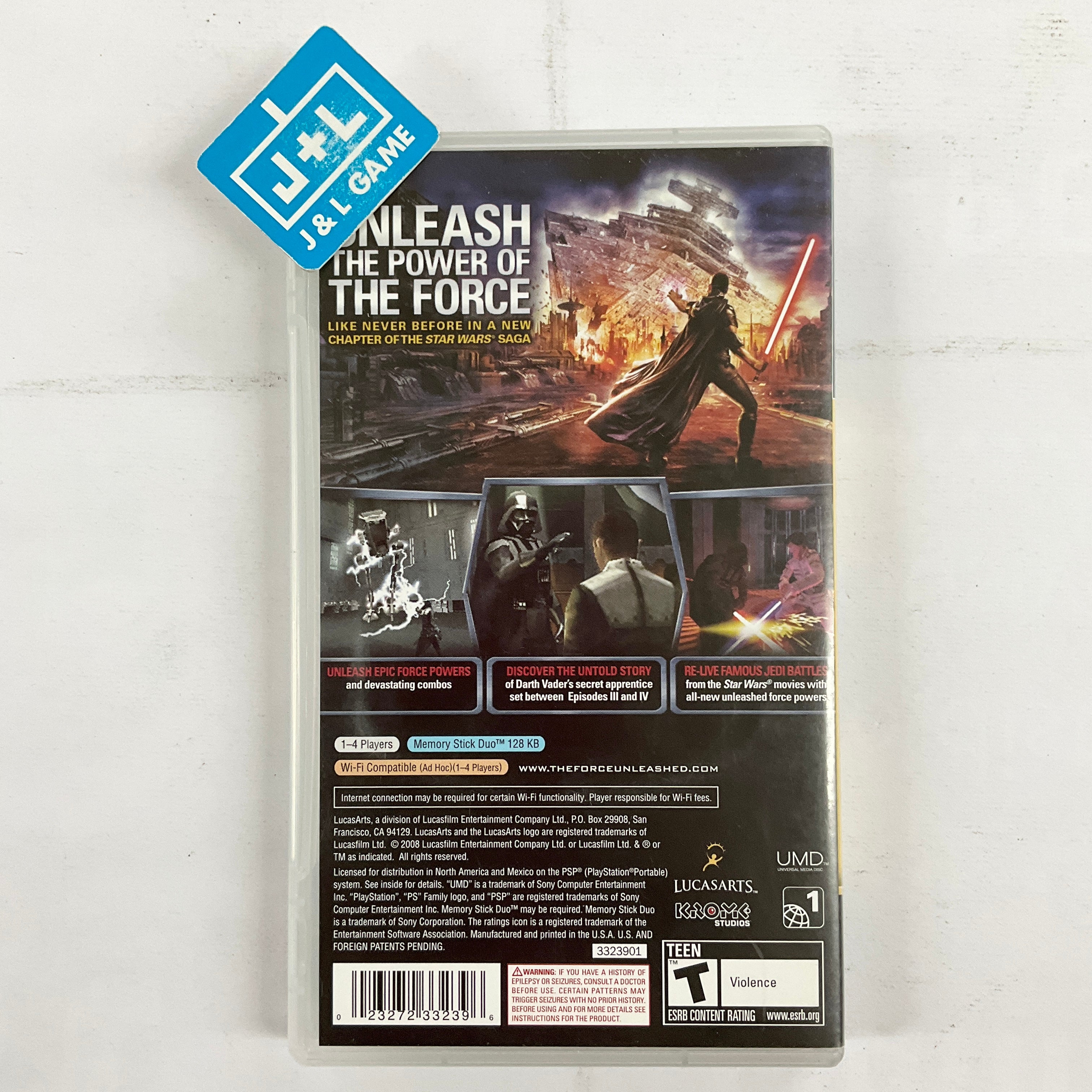 STAR WARS LE POUVOIR DE LA FORCE PSP SONY PLAYSTATION COMPLET STAR WARS LE POUVOIR DE LA FORCE PSP SONY PLAYSTATION COMPLET