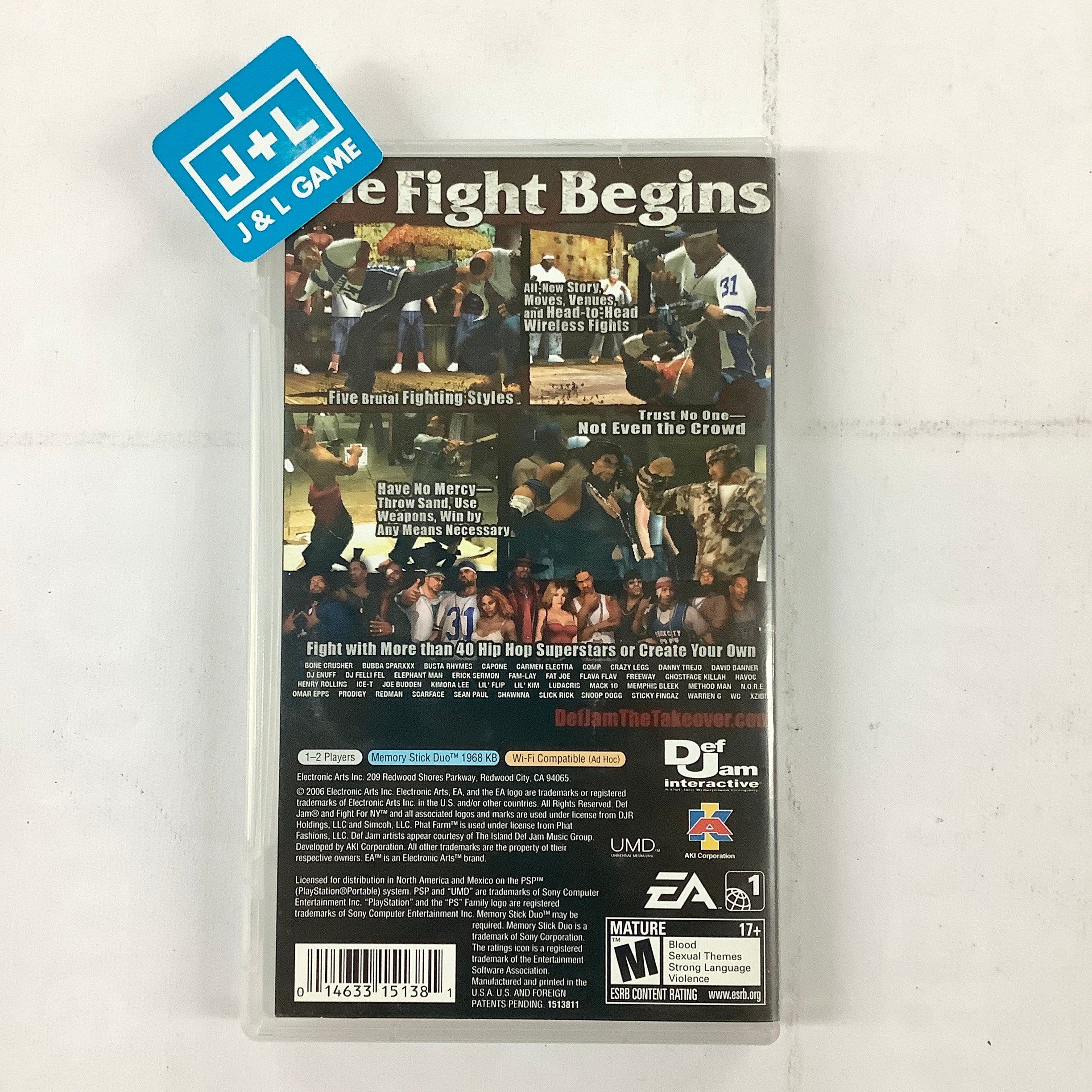 Def Jam: Fight for NY: The Takeover - SONY PSP [Pre-Owned] | J&L Game