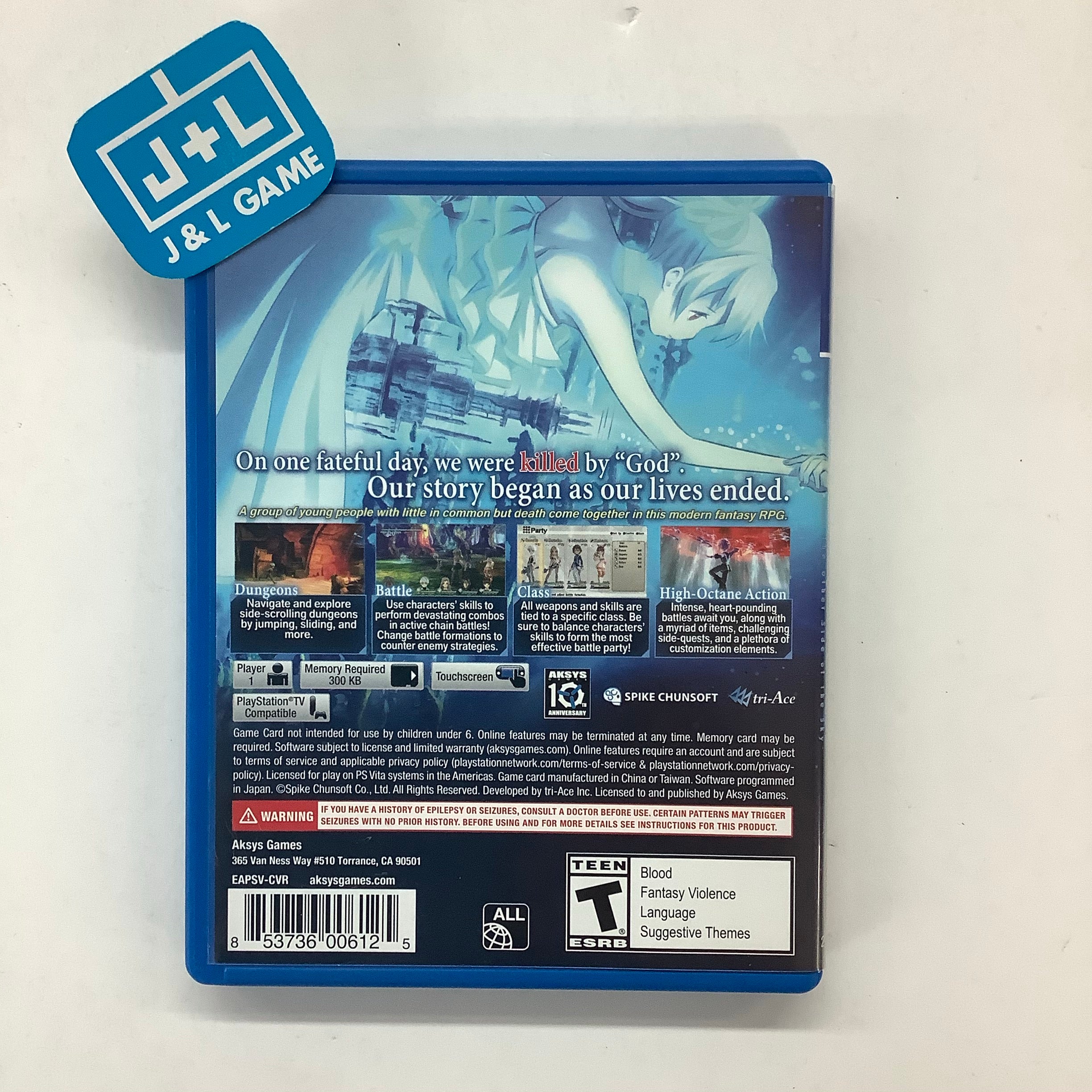 Exist Archive: The Other Side of the Sky - (PSV) PlayStation Vita [Pre-Owned] Video Games Aksys   