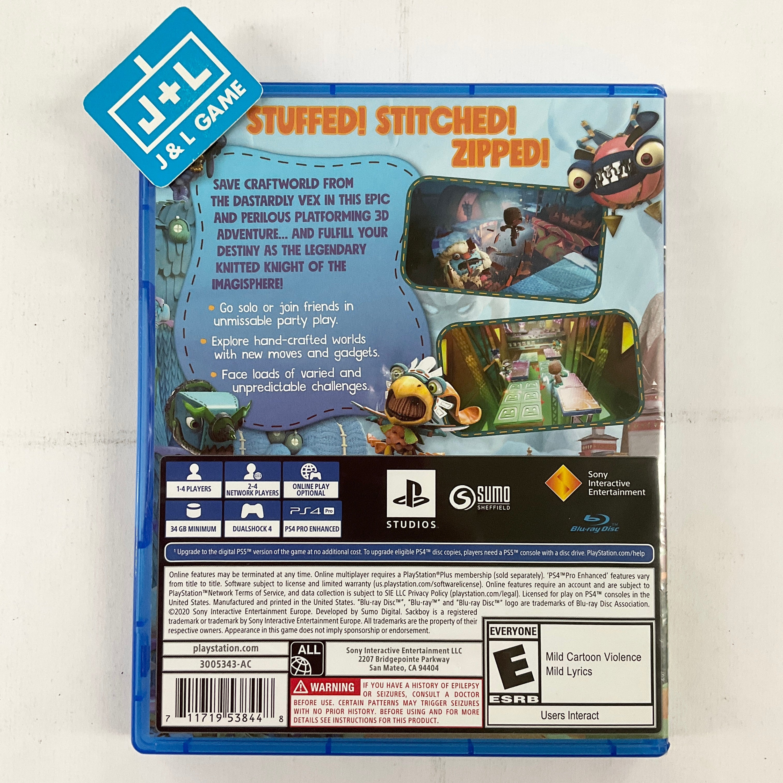 Sackboy: A Big Adventure - (PS4) PlayStation 4 [Pre-Owned] Video Games Sumo Digital   