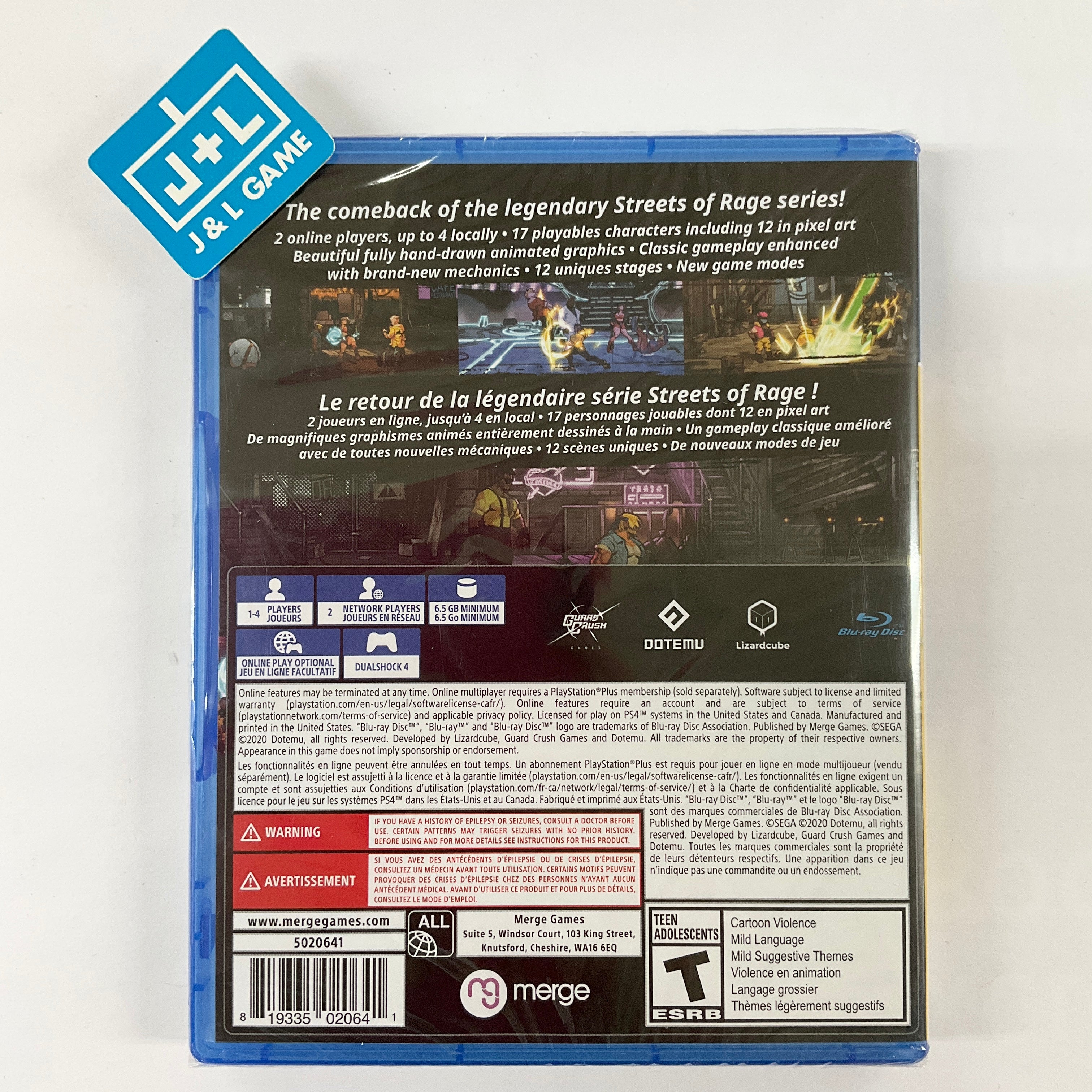 Streets of Rage 4 - (PS4) PlayStation 4 Video Games Merge Games   
