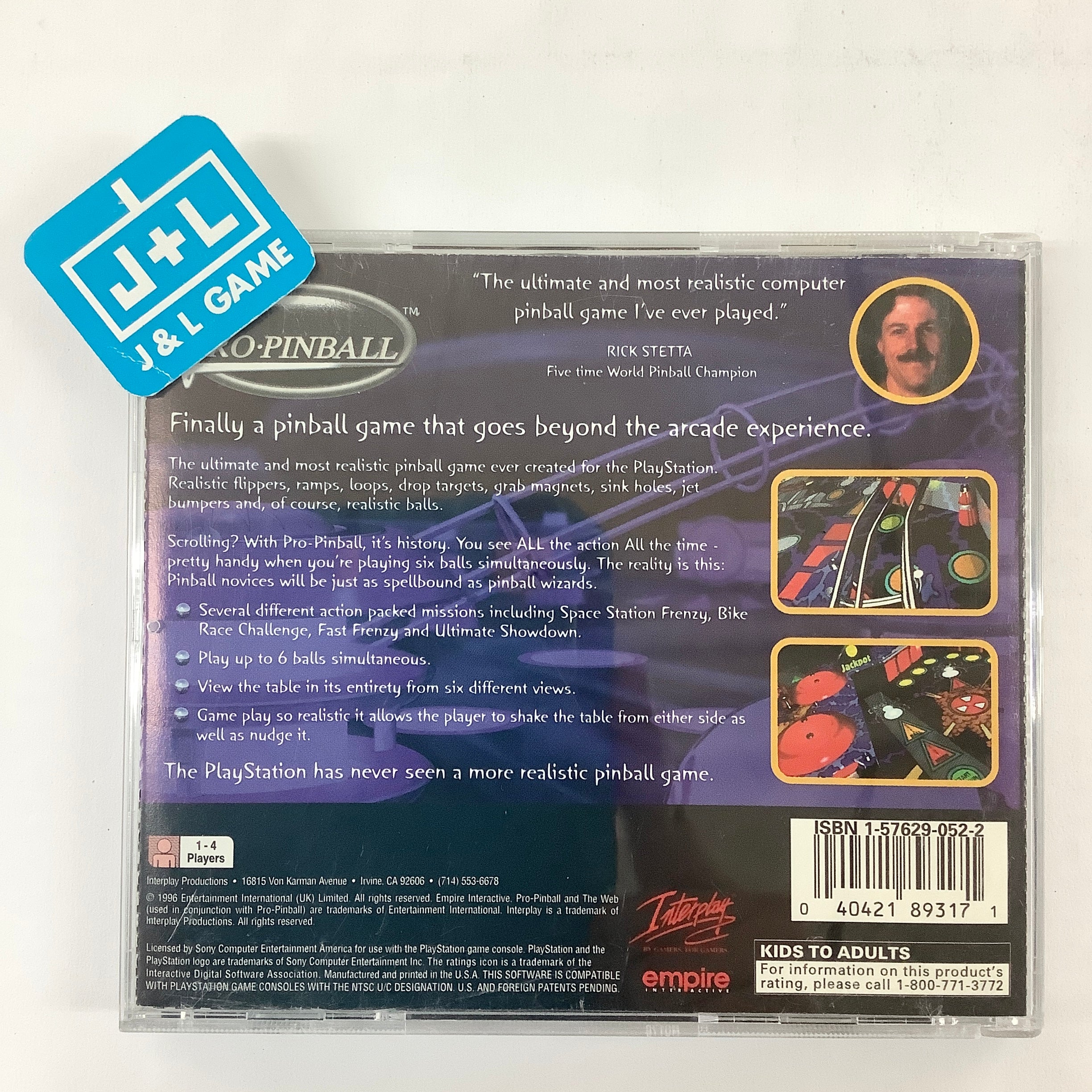 Pro Pinball - (PS1) PlayStation 1 [Pre-Owned] Video Games Interplay   