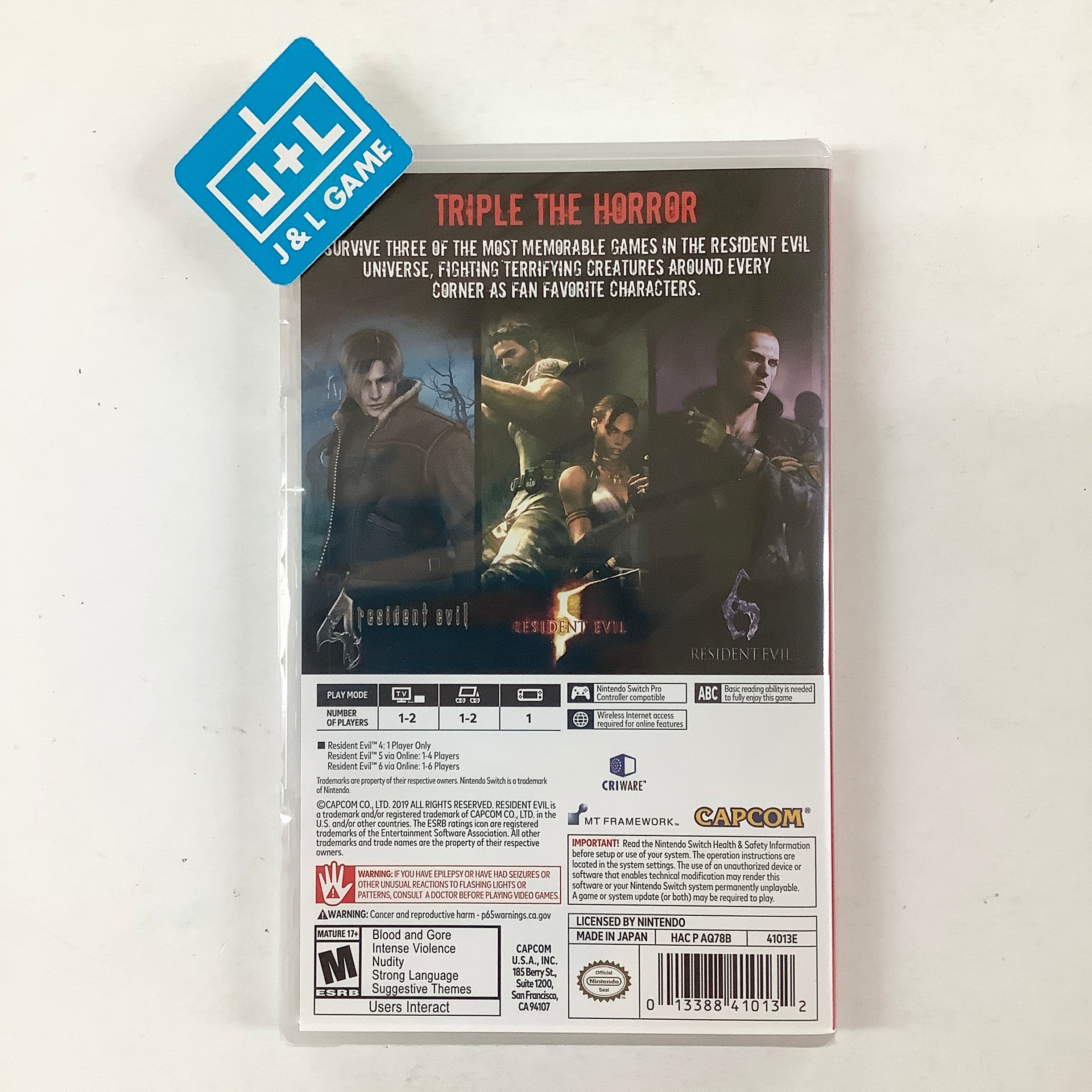 Resident Evil Triple Pack - (NSW) Nintendo Switch Video Games Capcom   