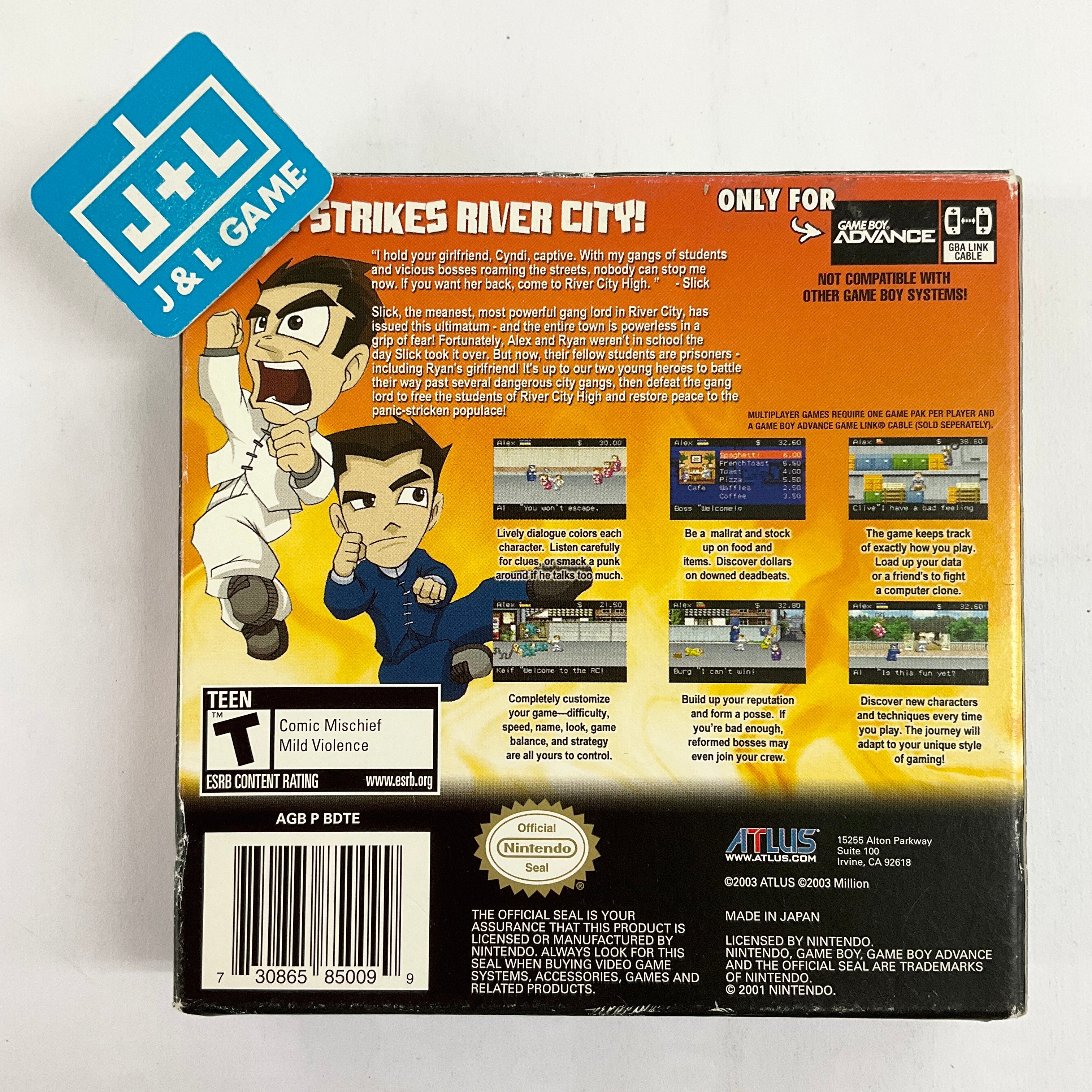 River City Ransom EX - (GBA) Game Boy Advance [Pre-Owned] Video Games Atlus   