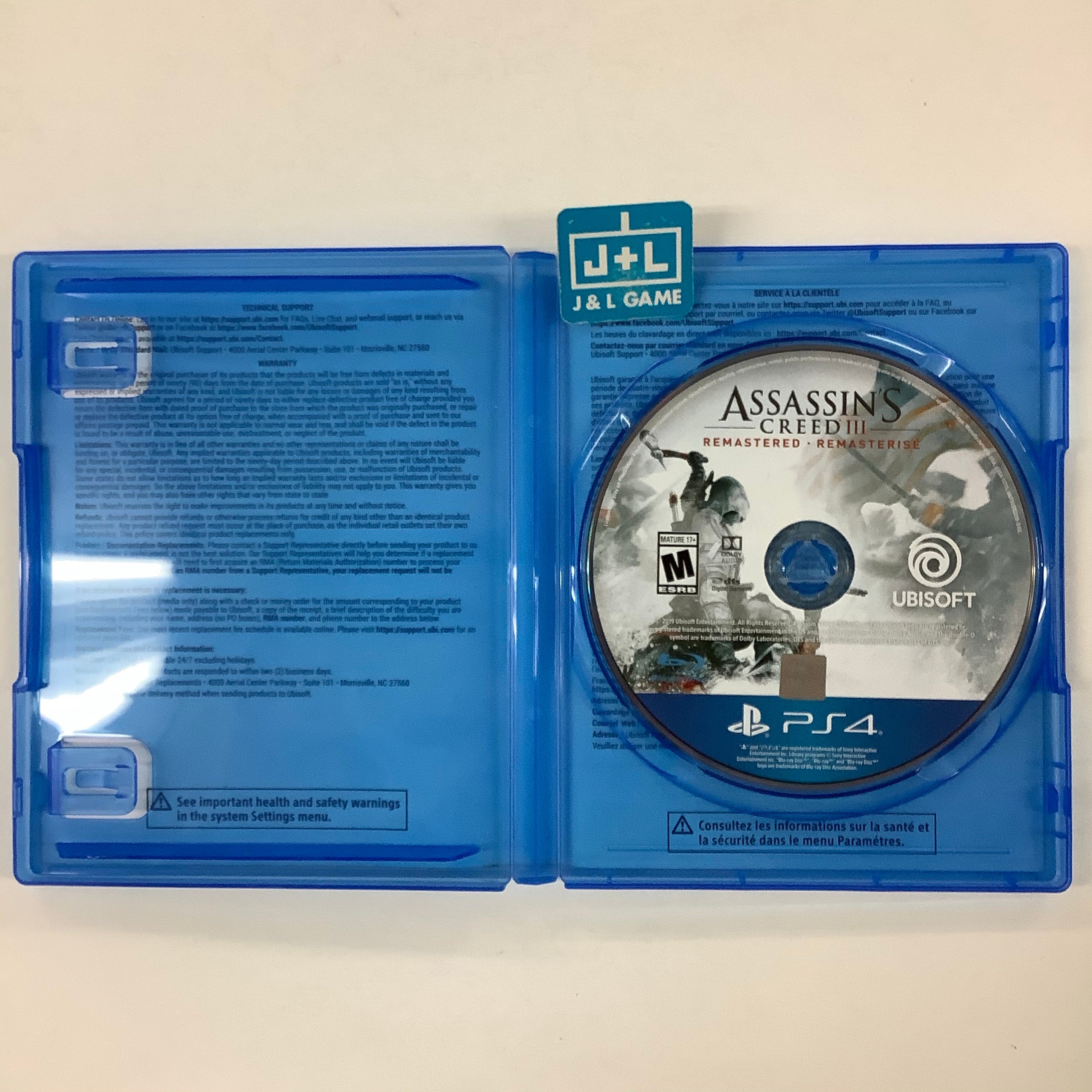 Assassin's Creed III: Remastered - (PS4) PlayStation 4  [Pre-Owned] Video Games Ubisoft   
