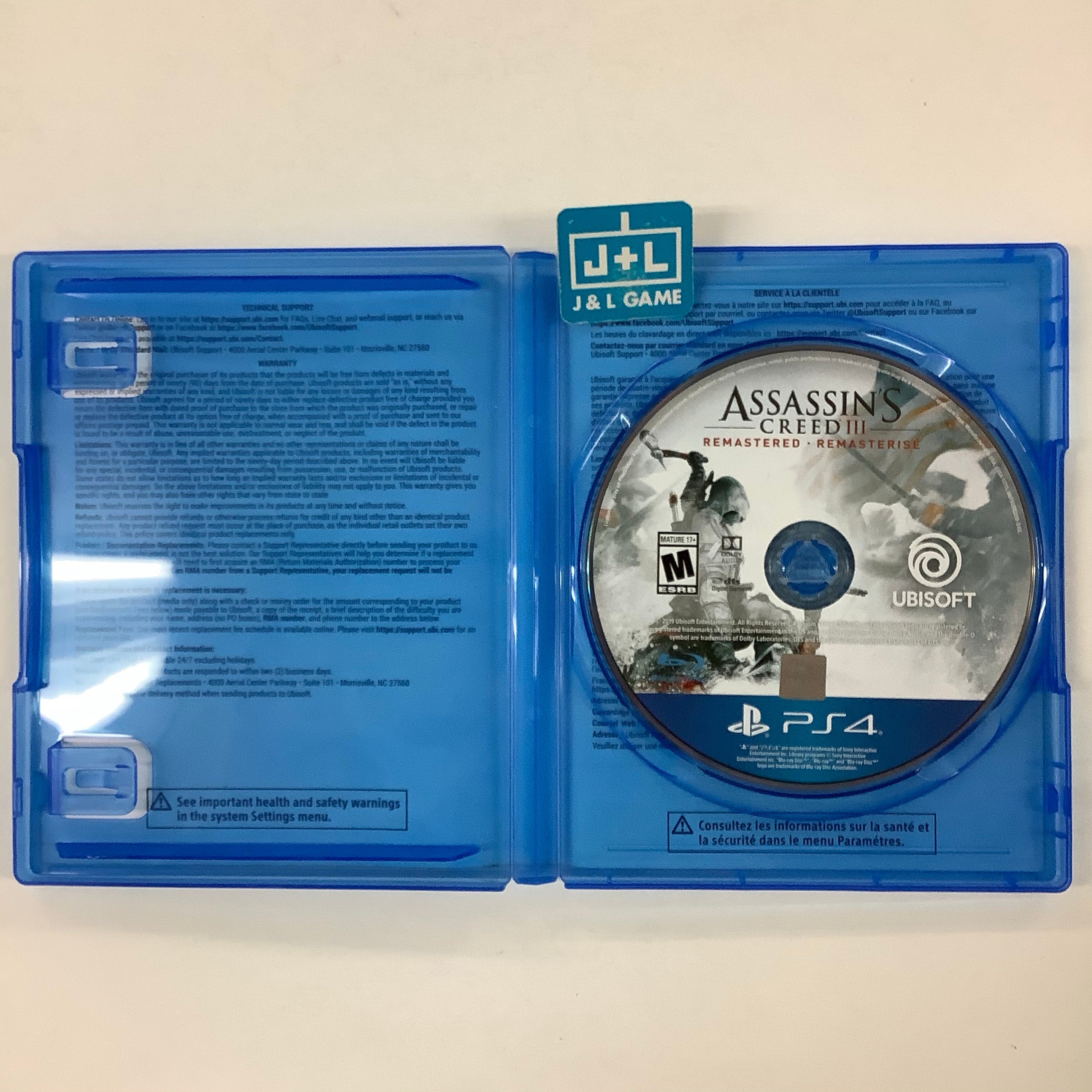 Assassin's Creed III: Remastered - (PS4) PlayStation 4 [Pre-Owned] Video Games Ubisoft   