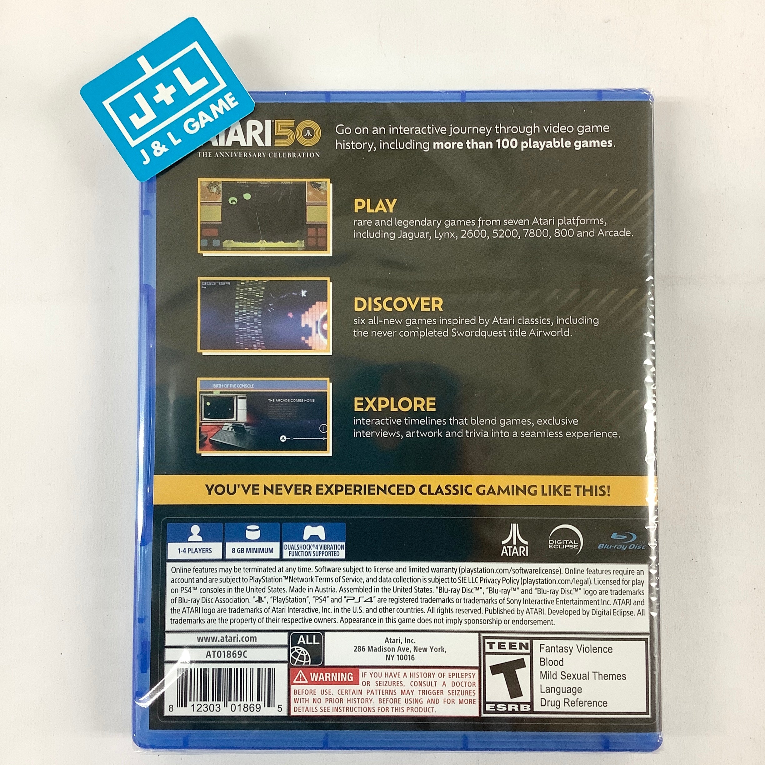 Atari 50: The Anniversary Celebration - (PS4) PlayStation 4 Video Games Atari Interactive   