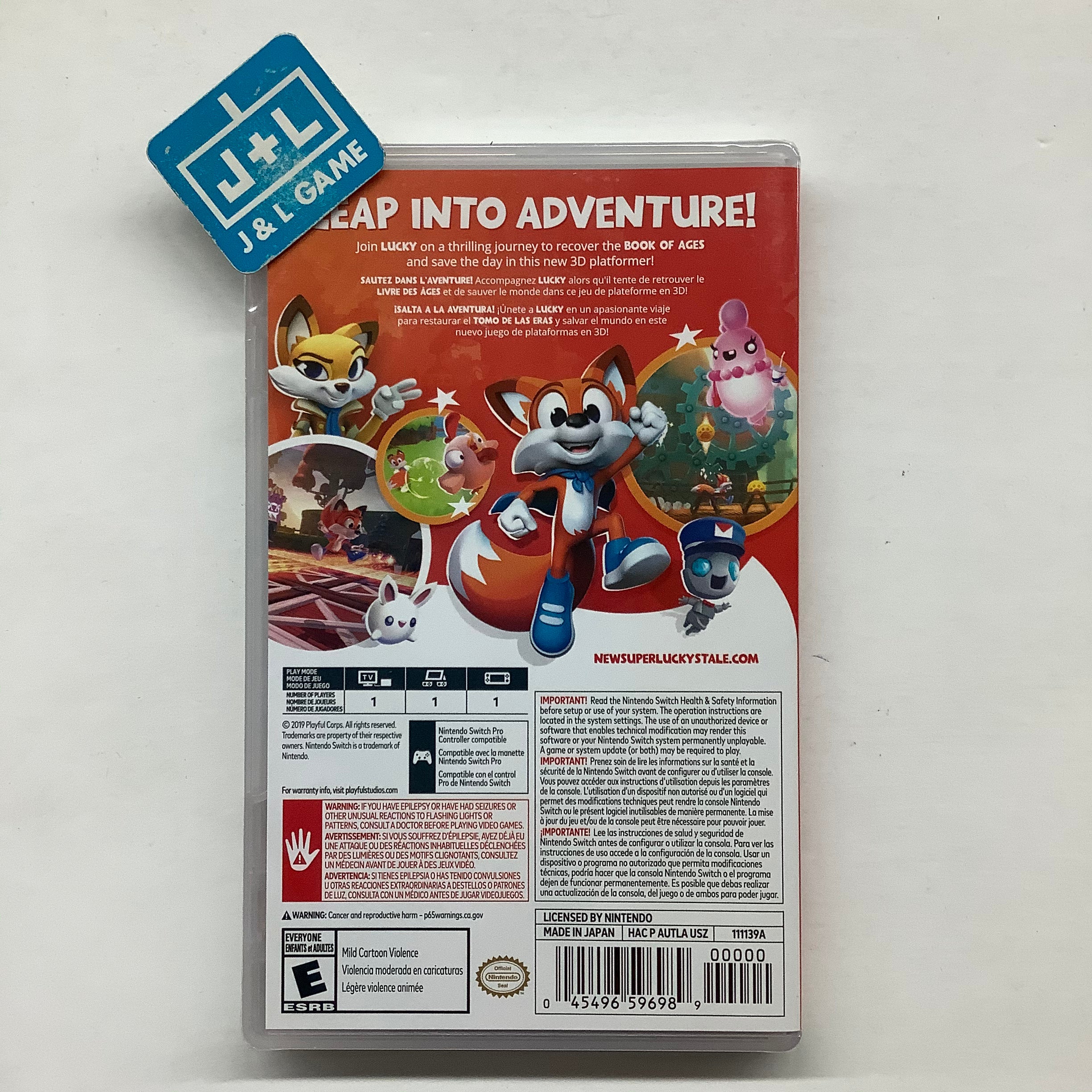 New Super Lucky's Tale - (NSW) Nintendo Switch Video Games Playful Corp   
