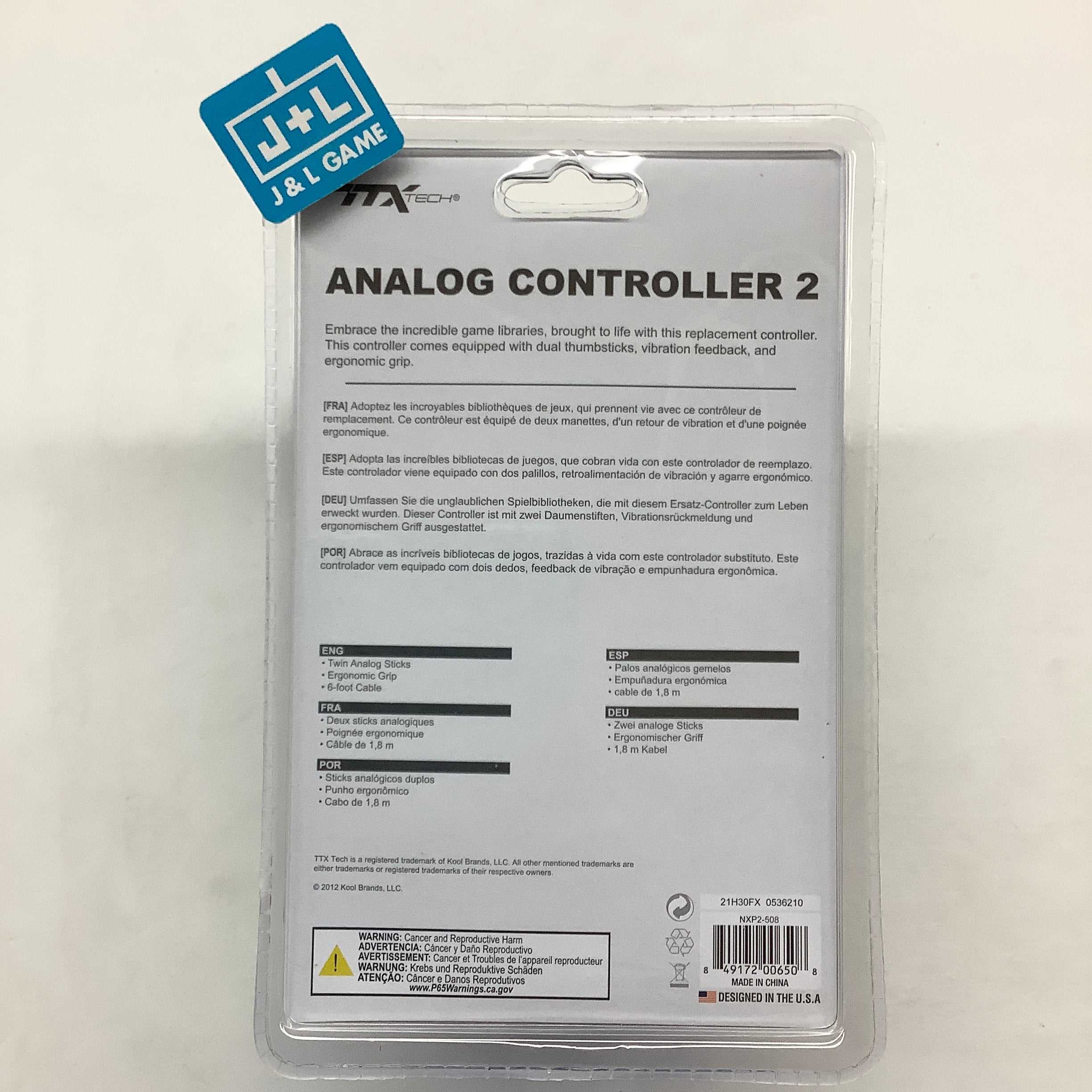 TTX Tech Analog Controller 2 (Black) - (PS2) PlayStation 2 Accessories TTX Tech   