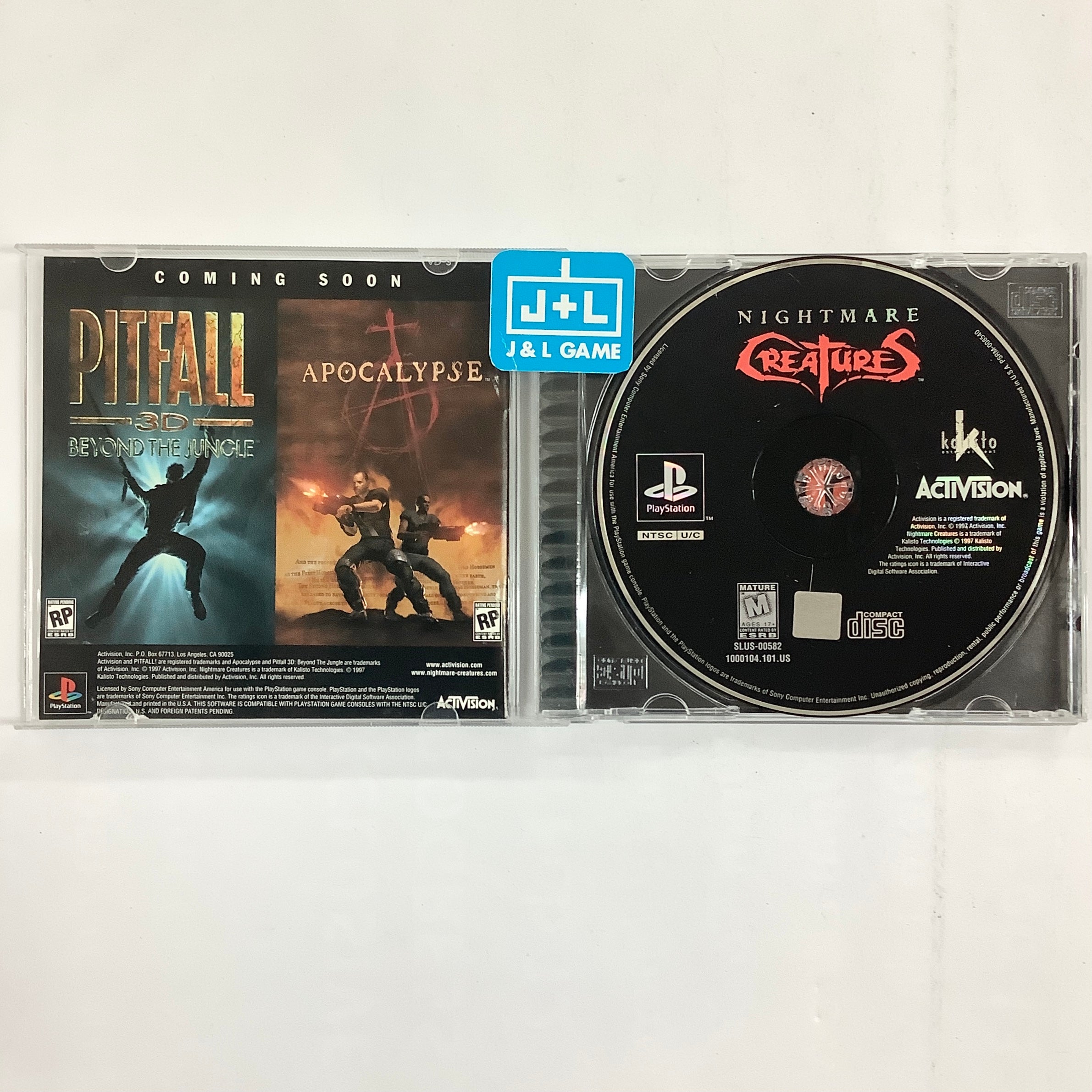 Nightmare Creatures - (PS1) PlayStation 1 [Pre-Owned] Video Games Activision   