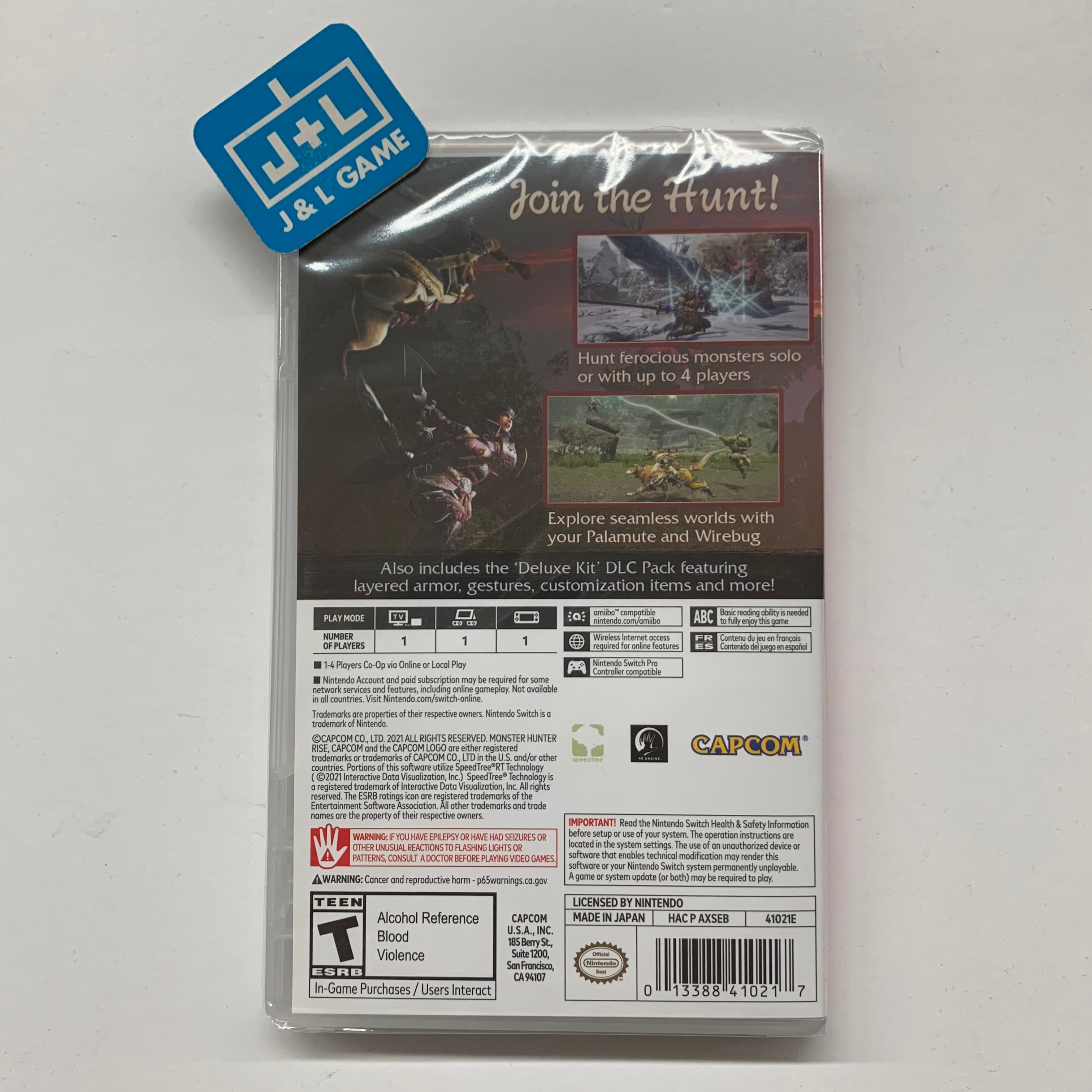 Monster Hunter Rise Deluxe Edition - (NSA) Nintendo Switch Video Games Capcom   