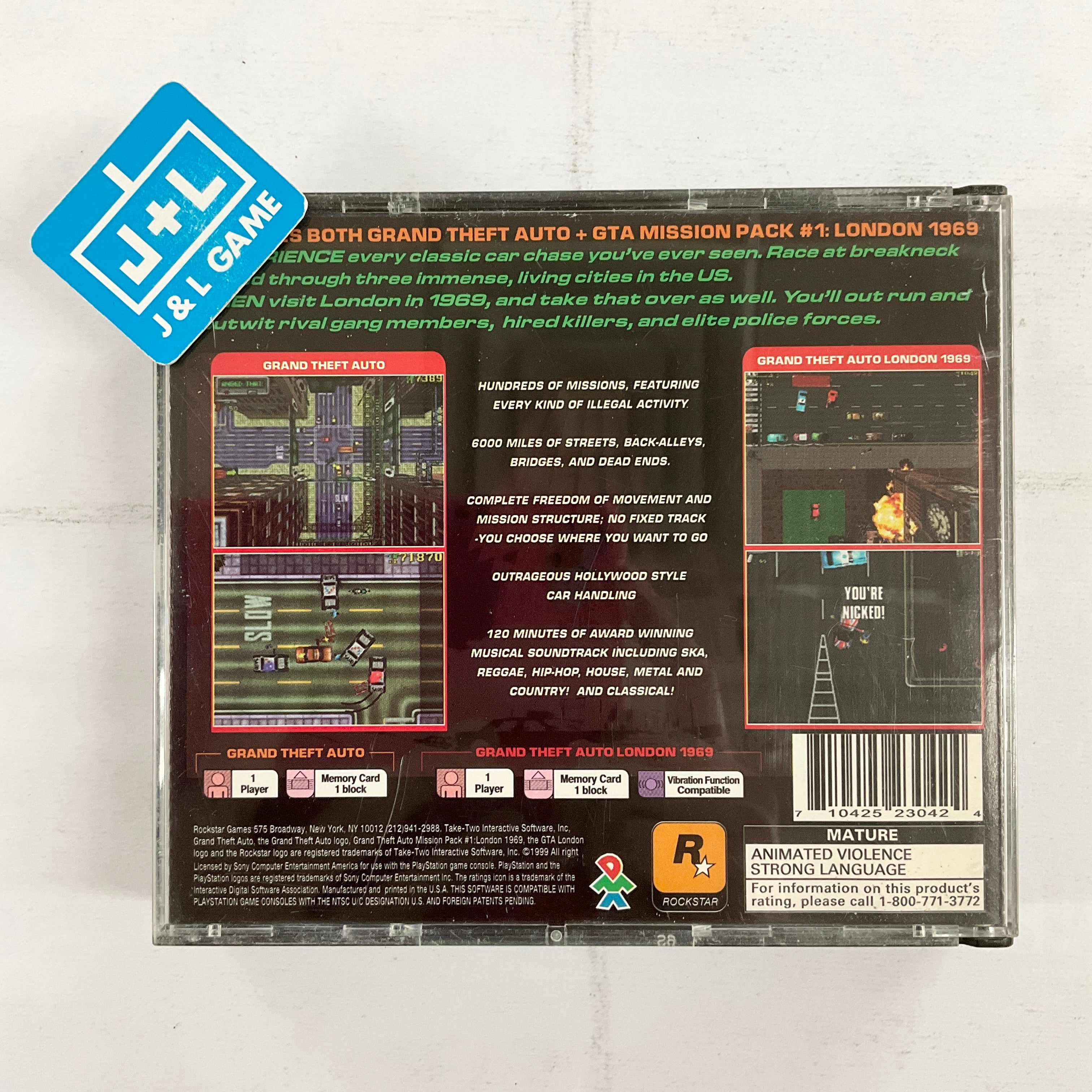 Grand Theft Auto: The Director's Cut - (PS1) PlayStation 1 [Pre-Owned] Video Games Rockstar Games   