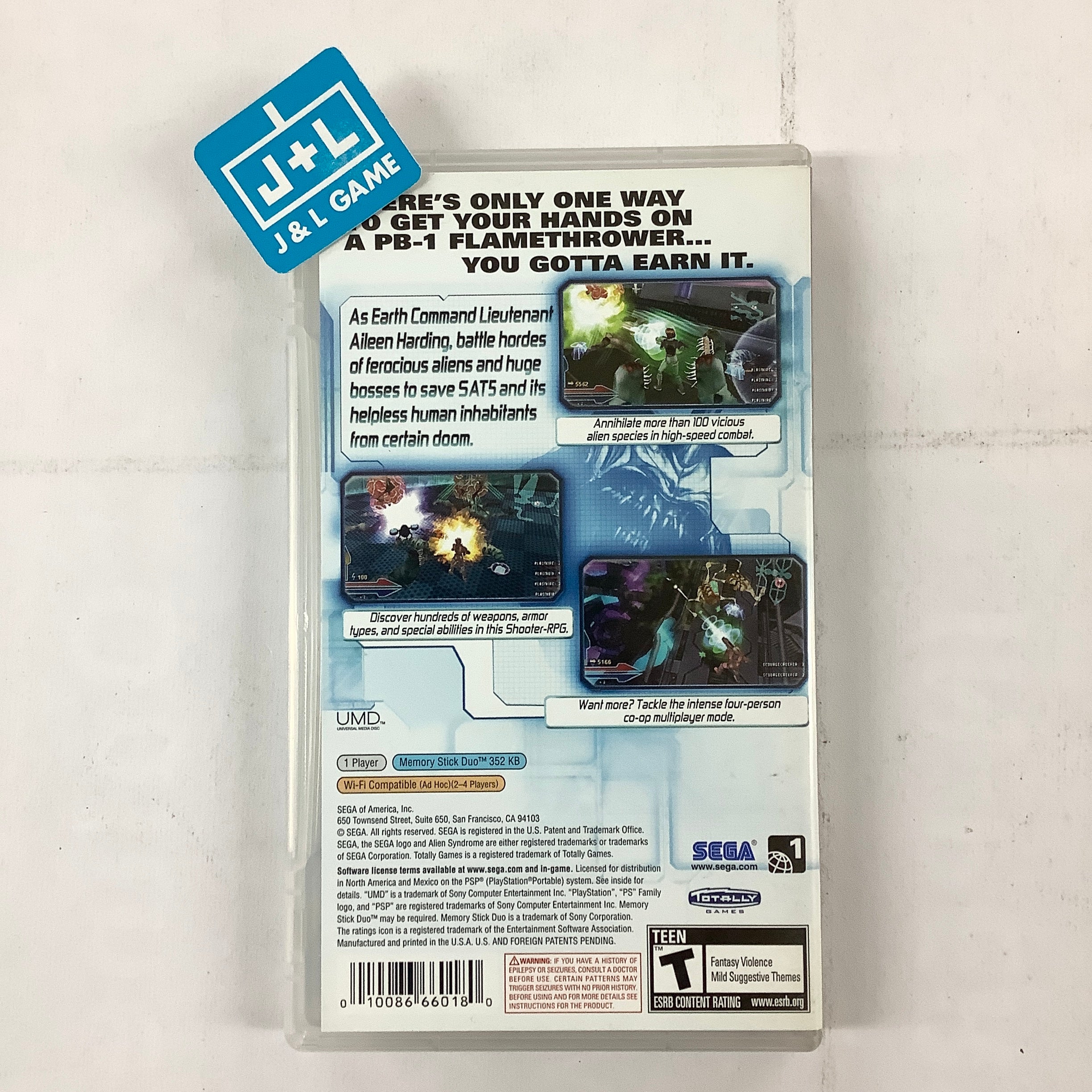 Alien Syndrome - Sony PSP [Pre-Owned] Video Games Sega   