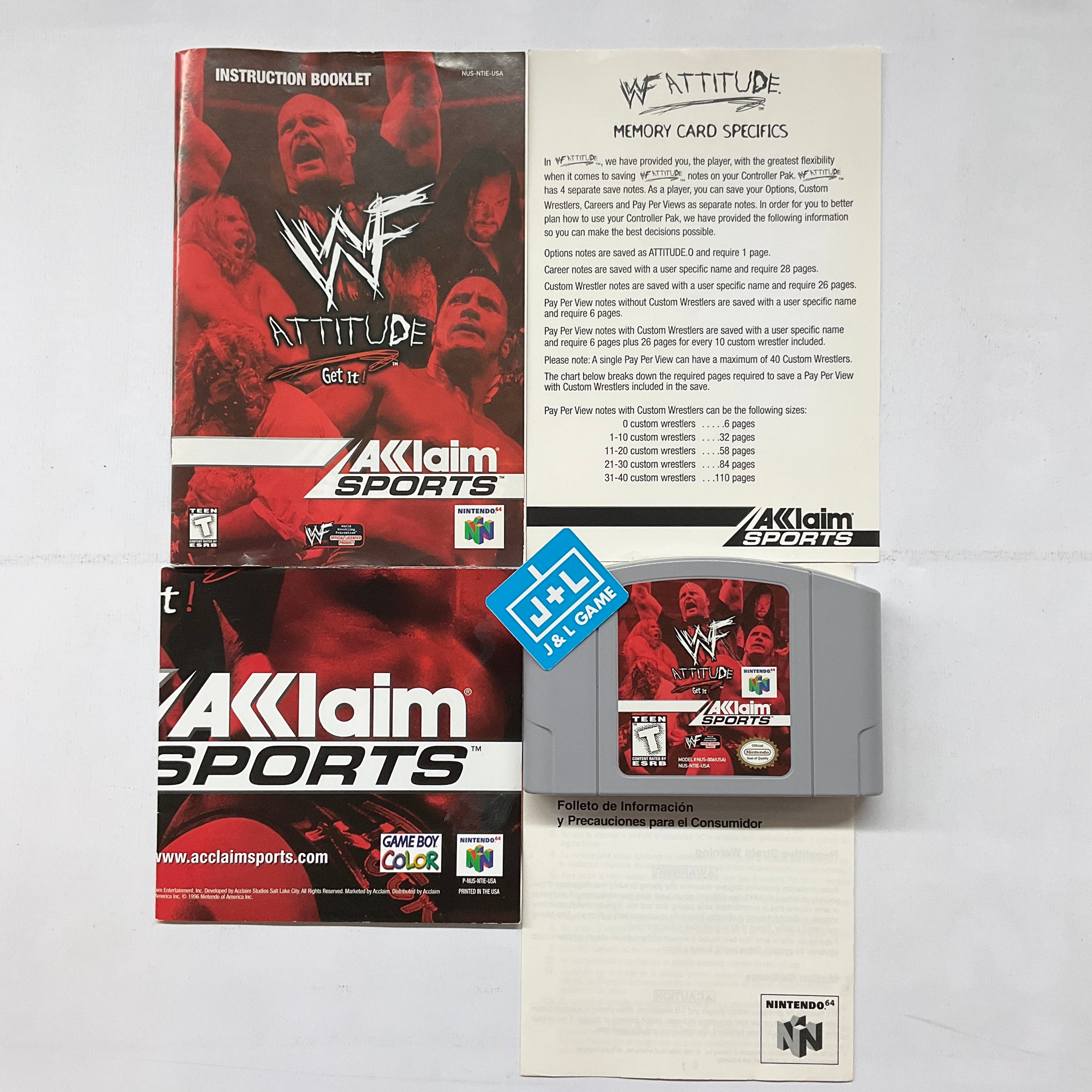 WWF Attitude - (N64) Nintendo 64 [Pre-Owned] Video Games Acclaim   