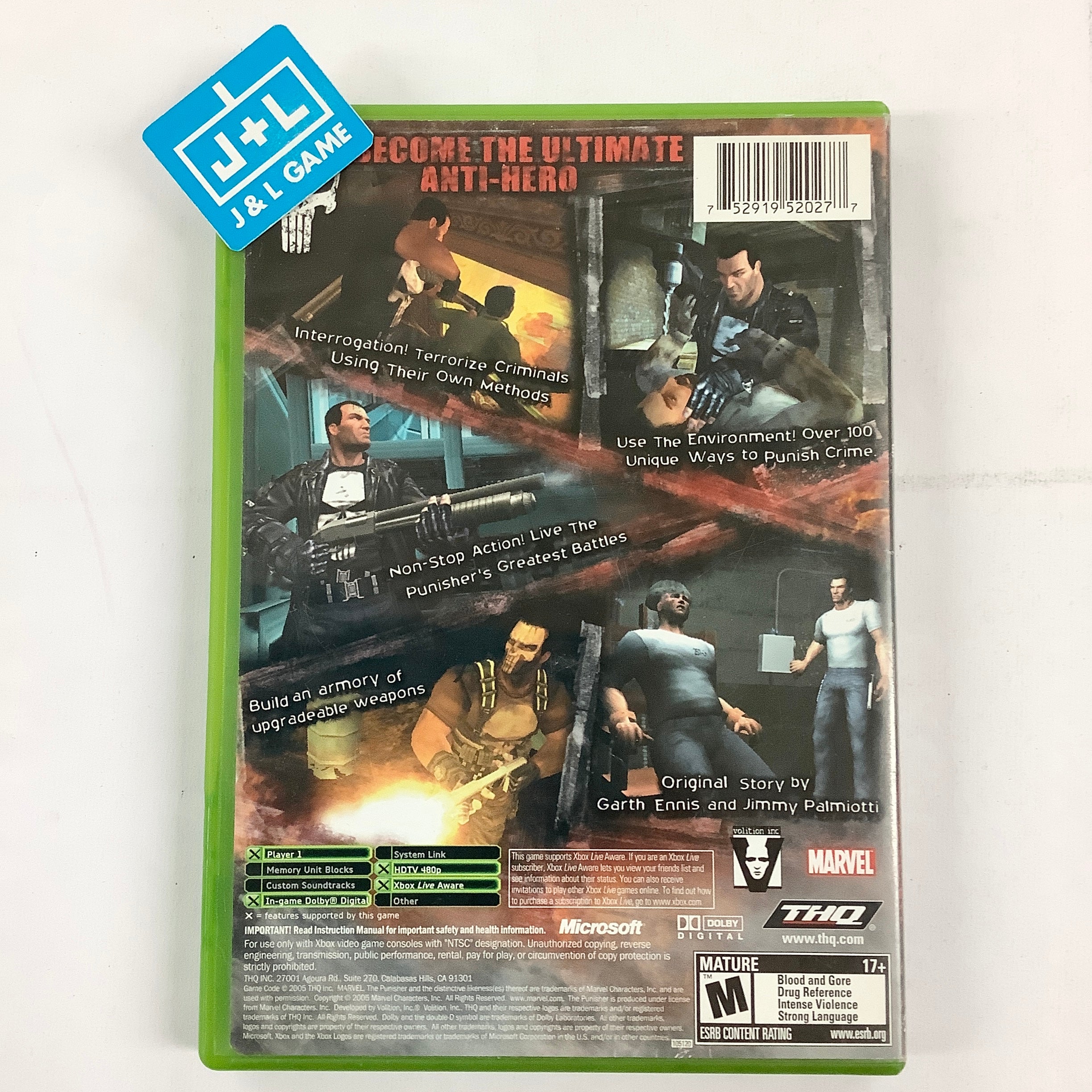 The Punisher - (XB) Xbox [Pre-Owned] Video Games THQ   