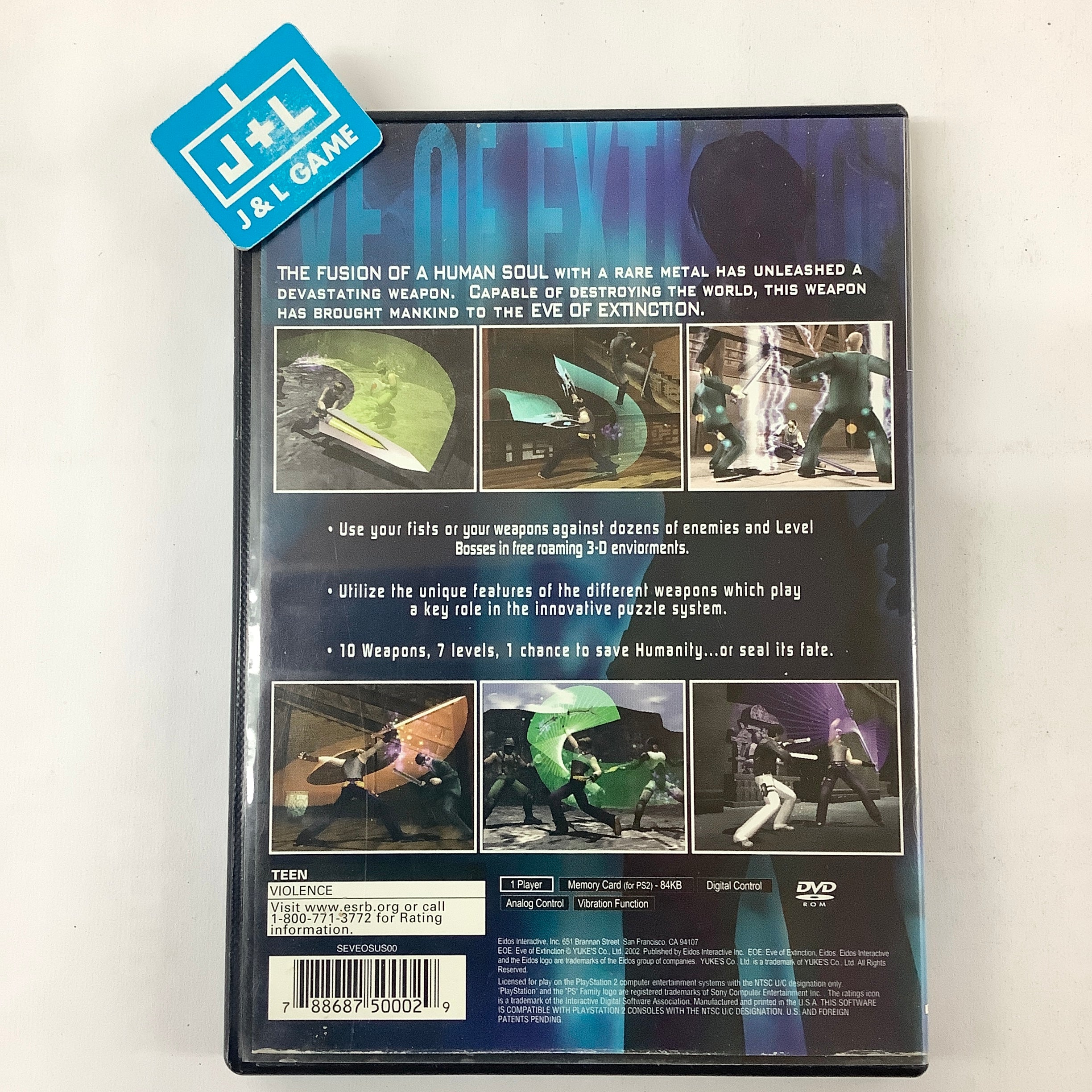 EOE: Eve of Extinction - (PS2) PlayStation 2 [Pre-Owned] Video Games Eidos Interactive   