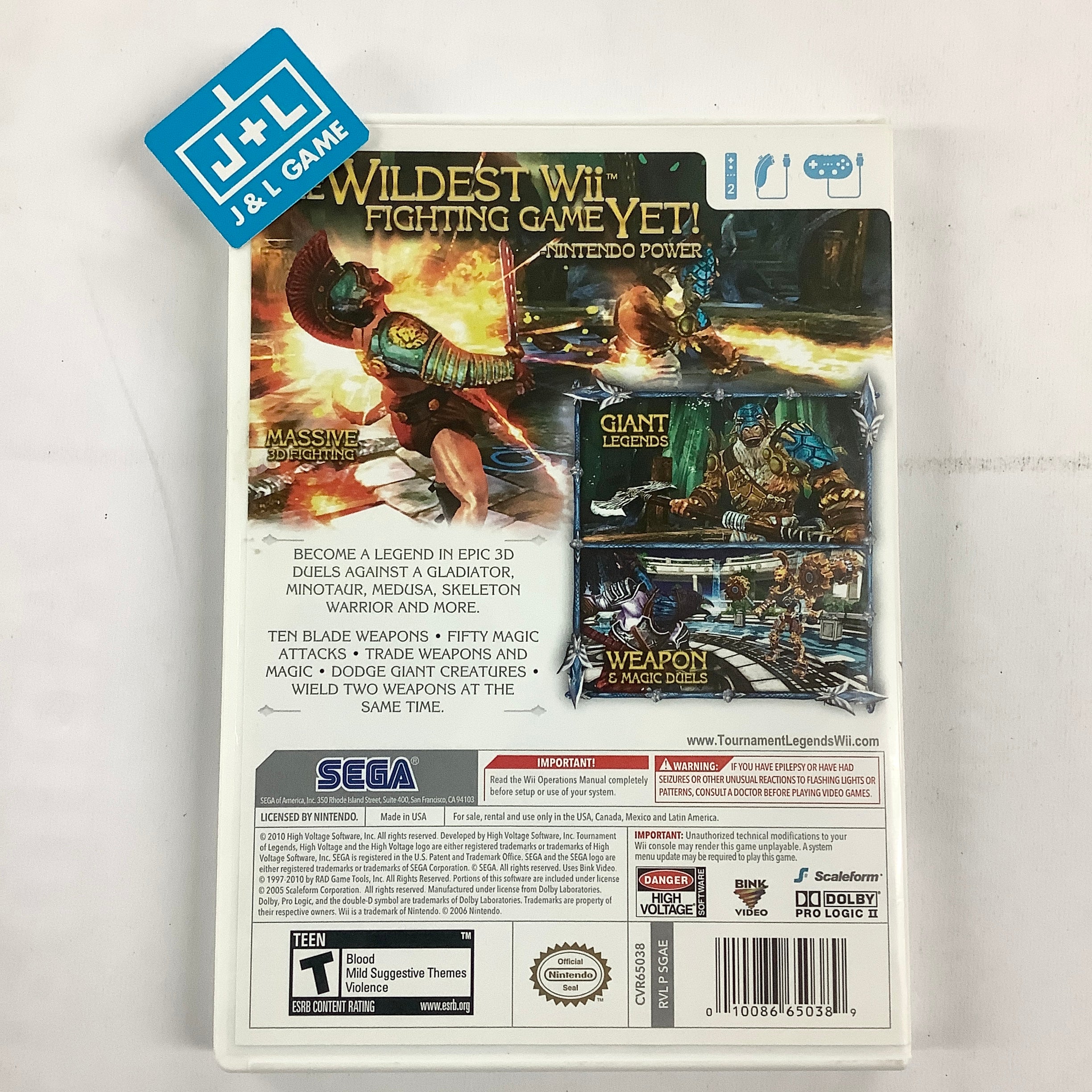 Tournament of Legends - Nintendo Wii [Pre-Owned] Video Games Sega   
