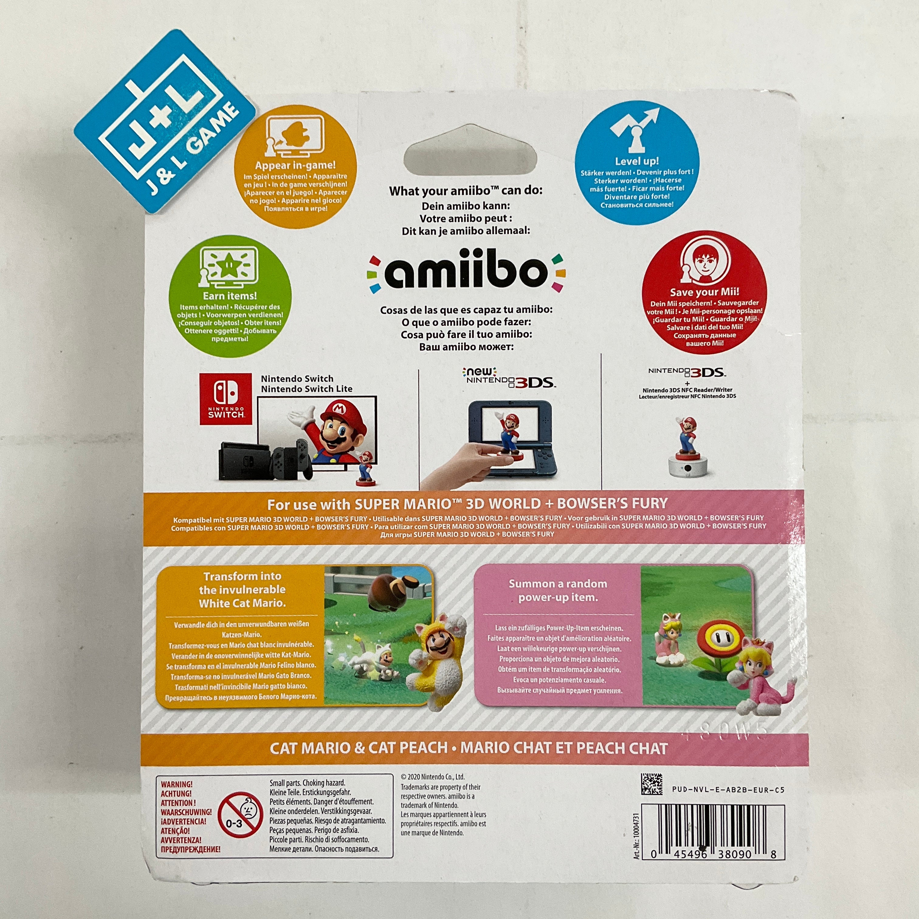 Cat Mario / Cat Peach 2-Pack (Super Mario Series) - Nintendo Switch Amiibo (European Import) Amiibo Nintendo   