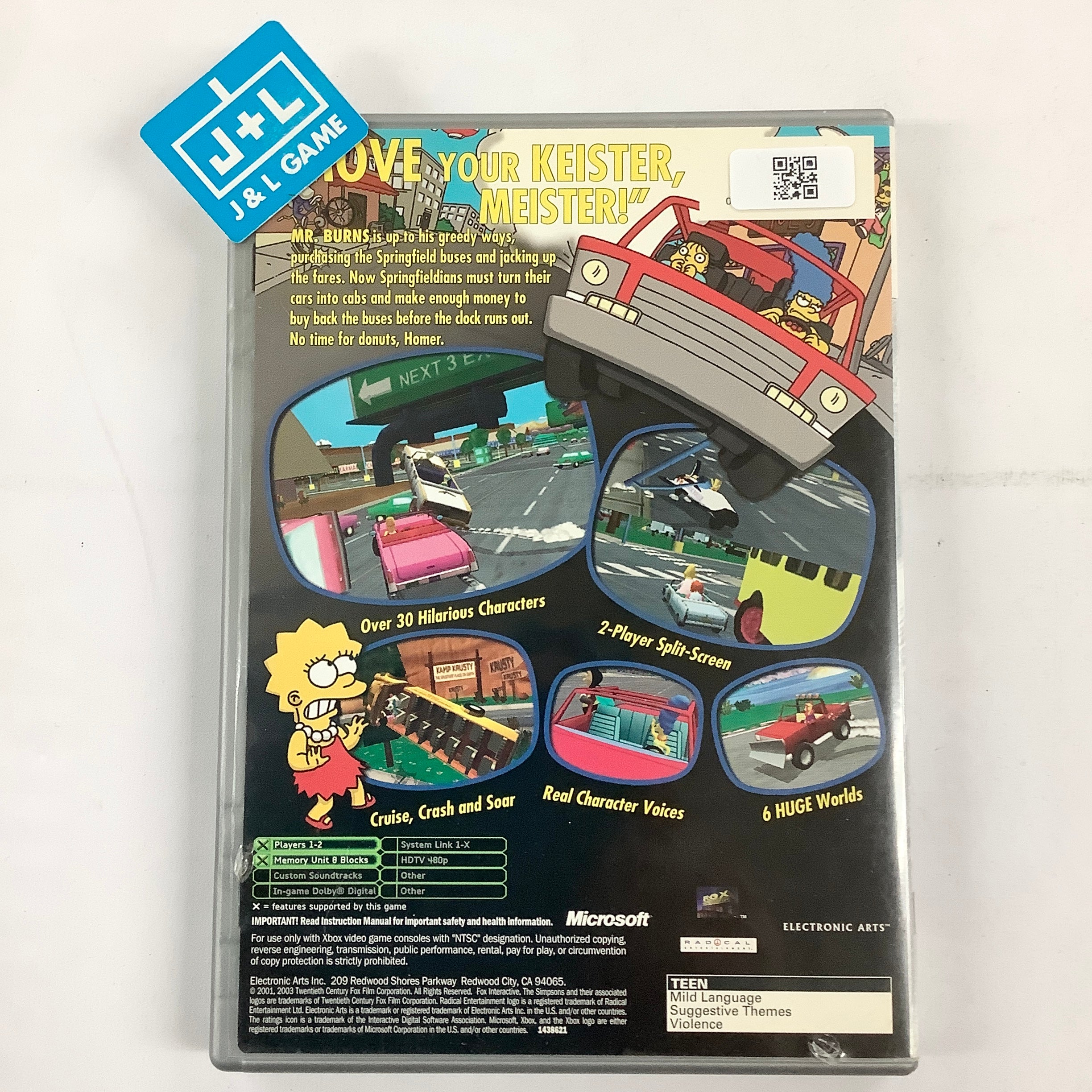 The Simpsons: Road Rage (Platinum Hits) - (XB) Xbox [Pre