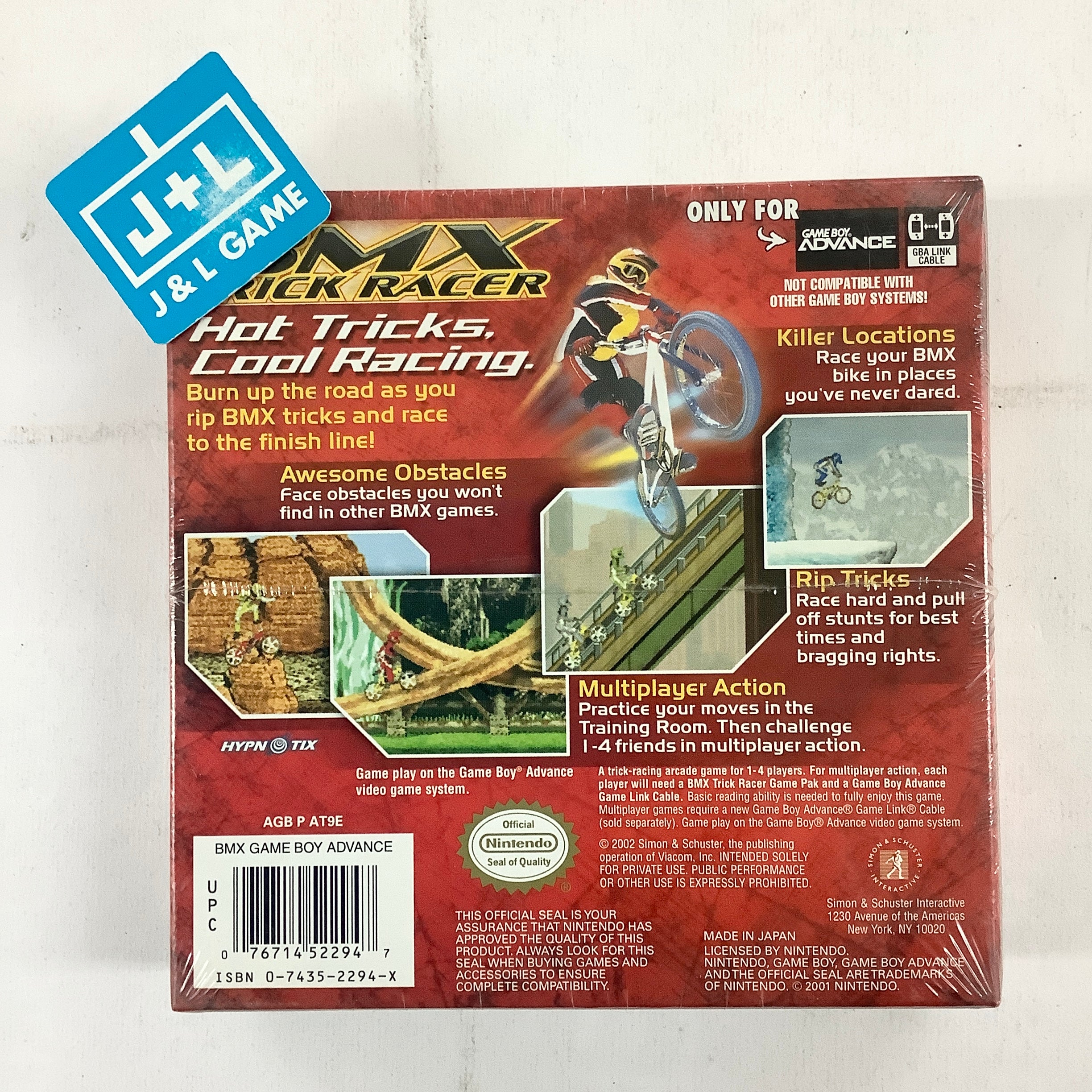 BMX Trick Racer - (GBA) Game Boy Advance Video Games Simon & Schuster   