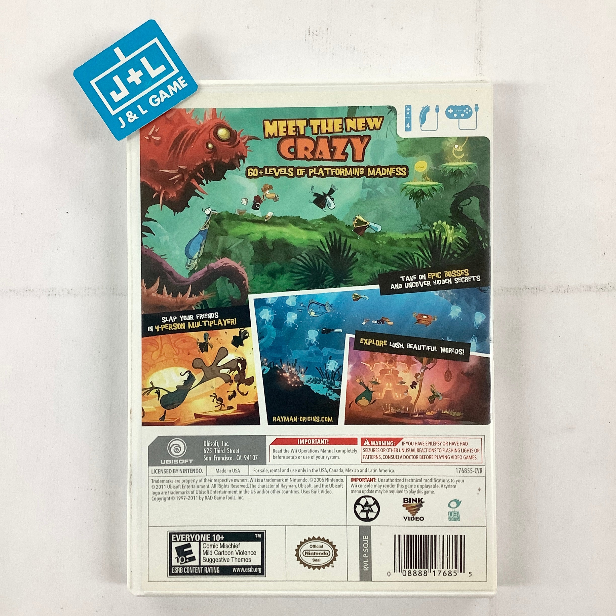 Rayman Origins - Nintendo Wii [Pre-Owned] Video Games Ubisoft   