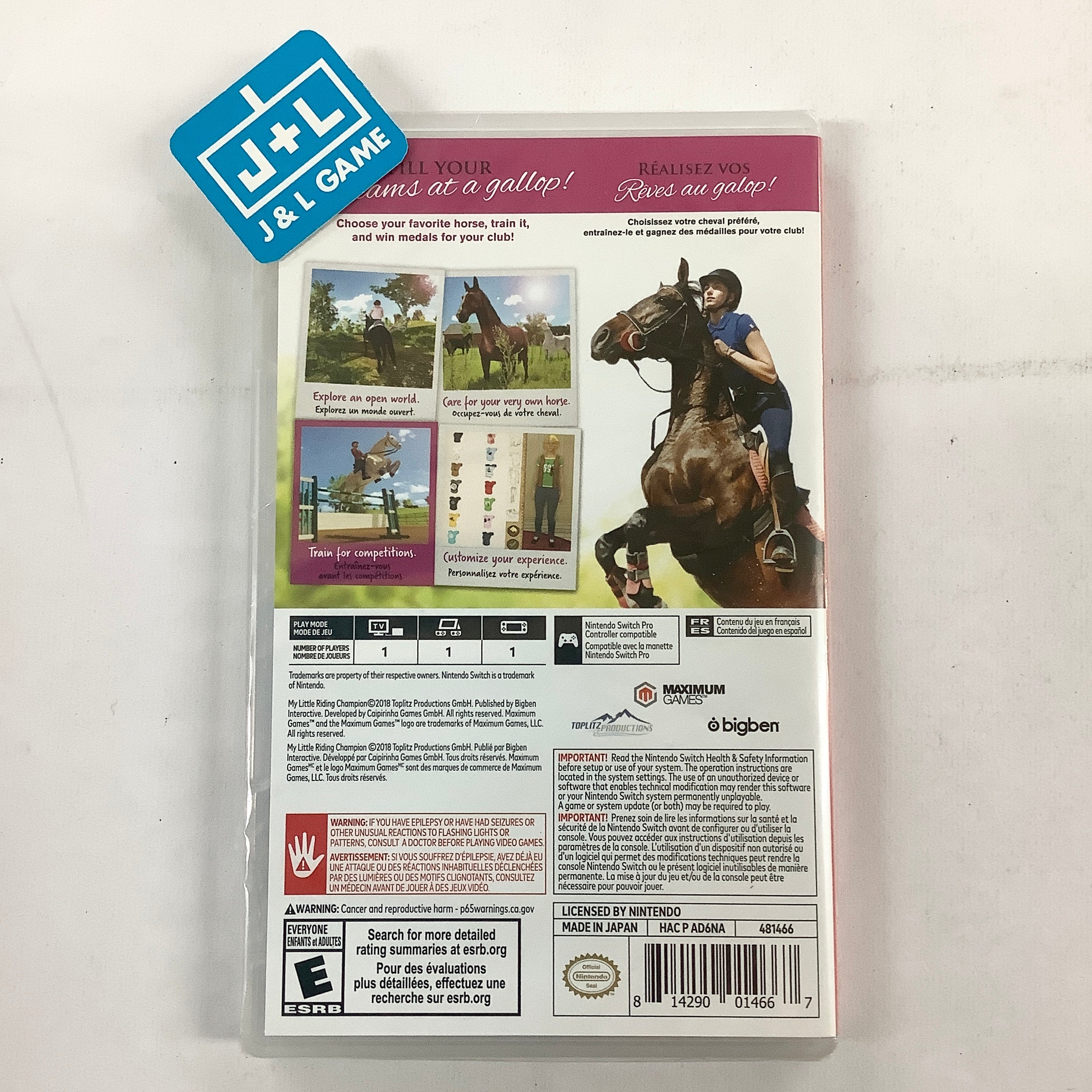 My Little Riding Champion - (NSW) Nintendo Switch Video Games Maximum Games   