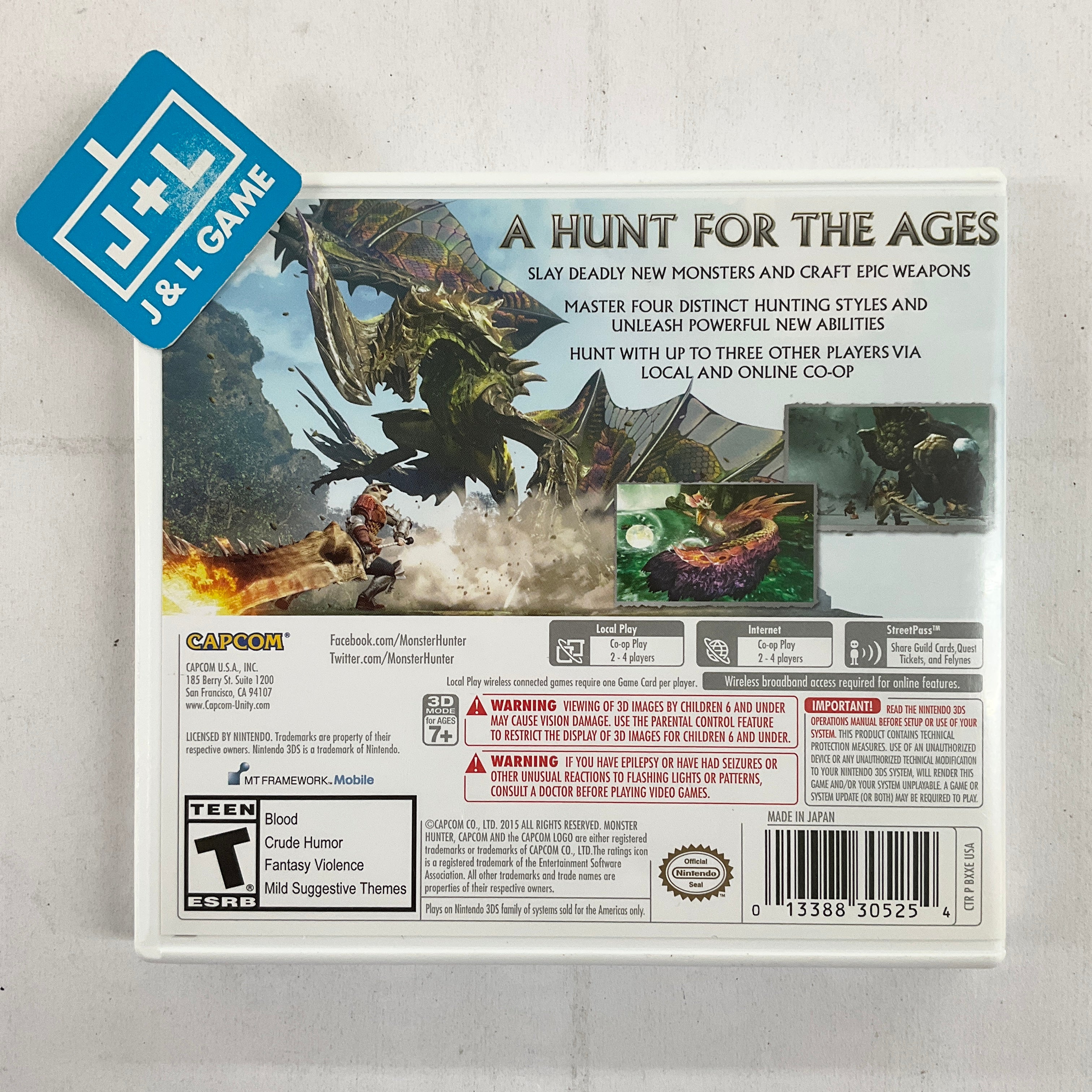 Monster Hunter Generations - Nintendo 3DS [Pre-Owned] Video Games Capcom   
