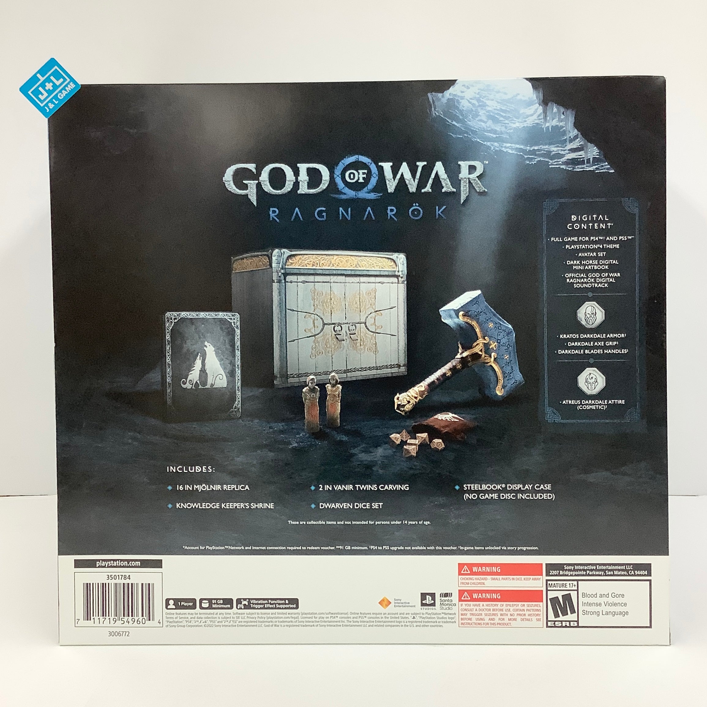 God of War Ragnarök Collector's Edition (PS4 and PS5 Entitlements