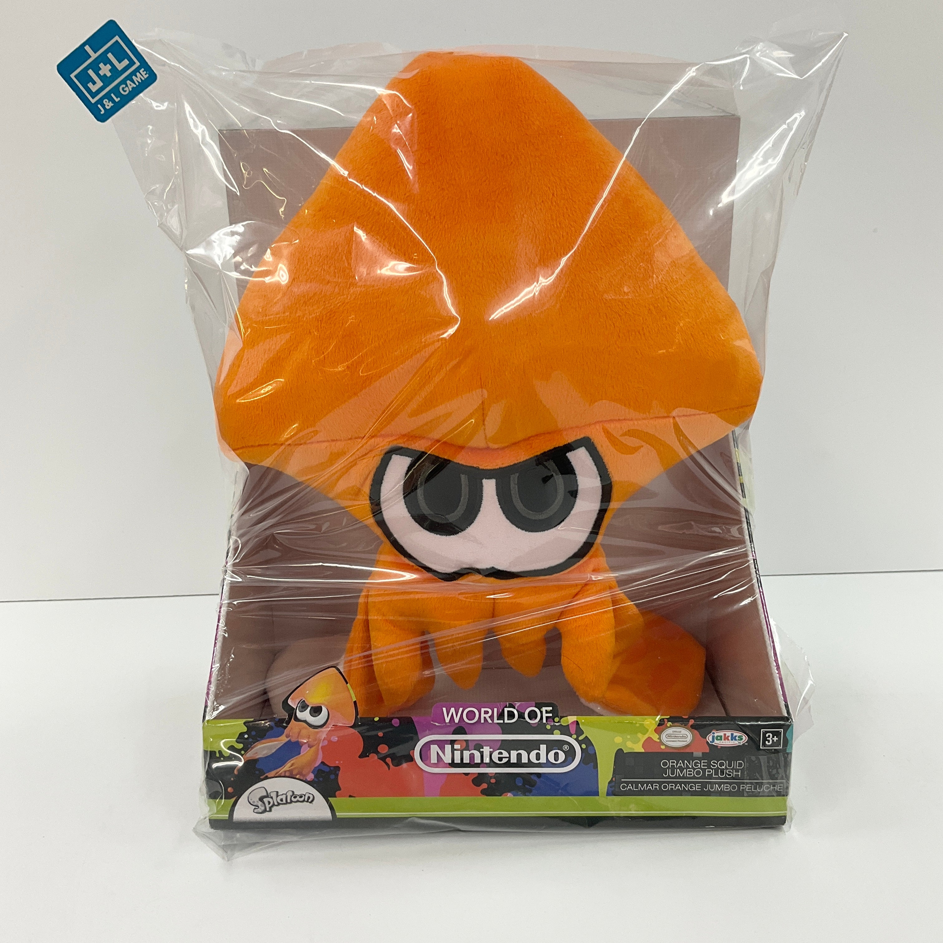 World of Nintendo Jumbo Plush Orange Splatoon Squid - Toys Toy World of Nintendo   