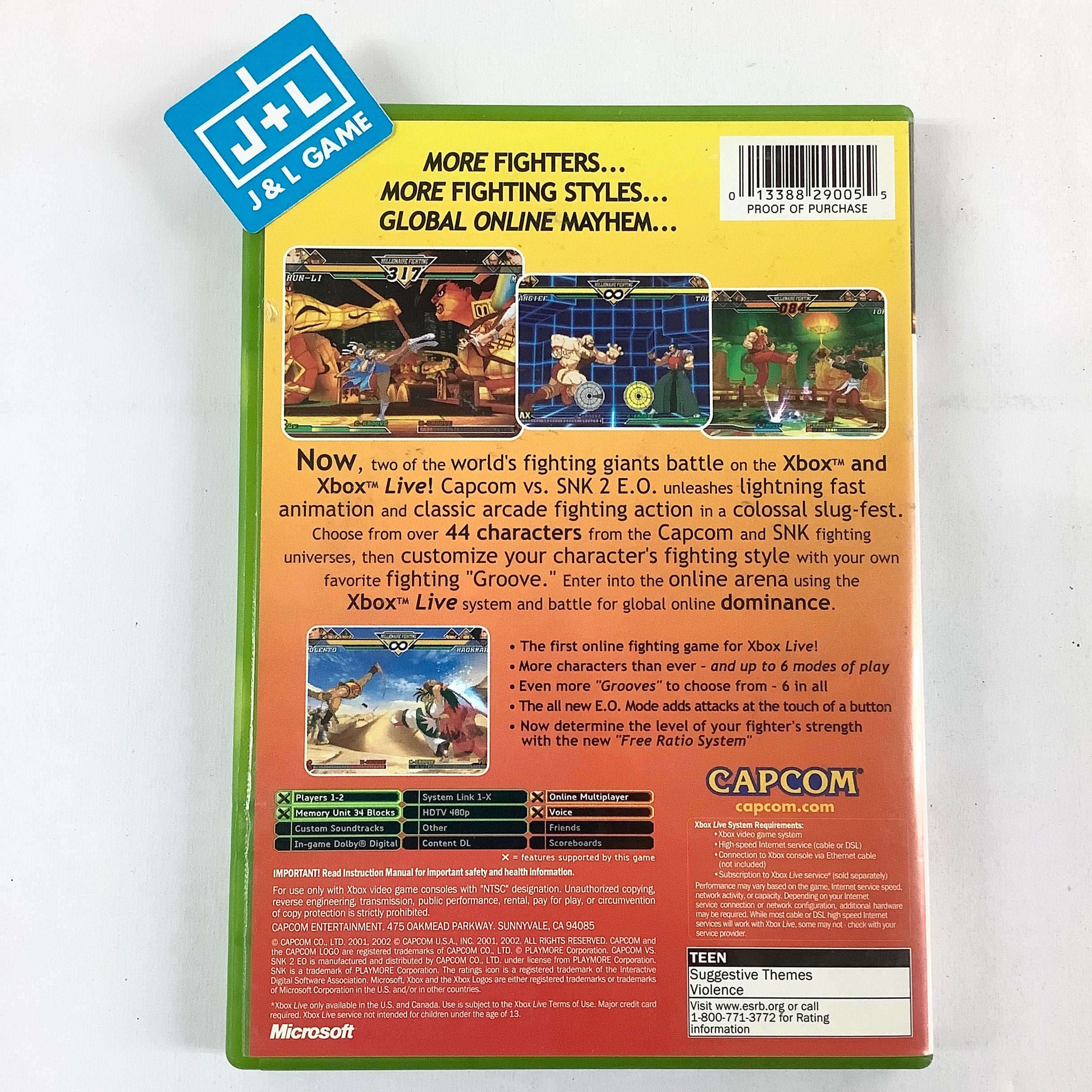 Capcom vs. SNK 2 EO - Xbox [Pre-Owned] | J&L Game