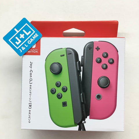 Nintendo Switch - Joy-Con (L/R)-Neon Green/Neon Pink Splatoon 2 - (NSW) Nintendo Switch ( Japanese Import ) Accessories Nintendo   