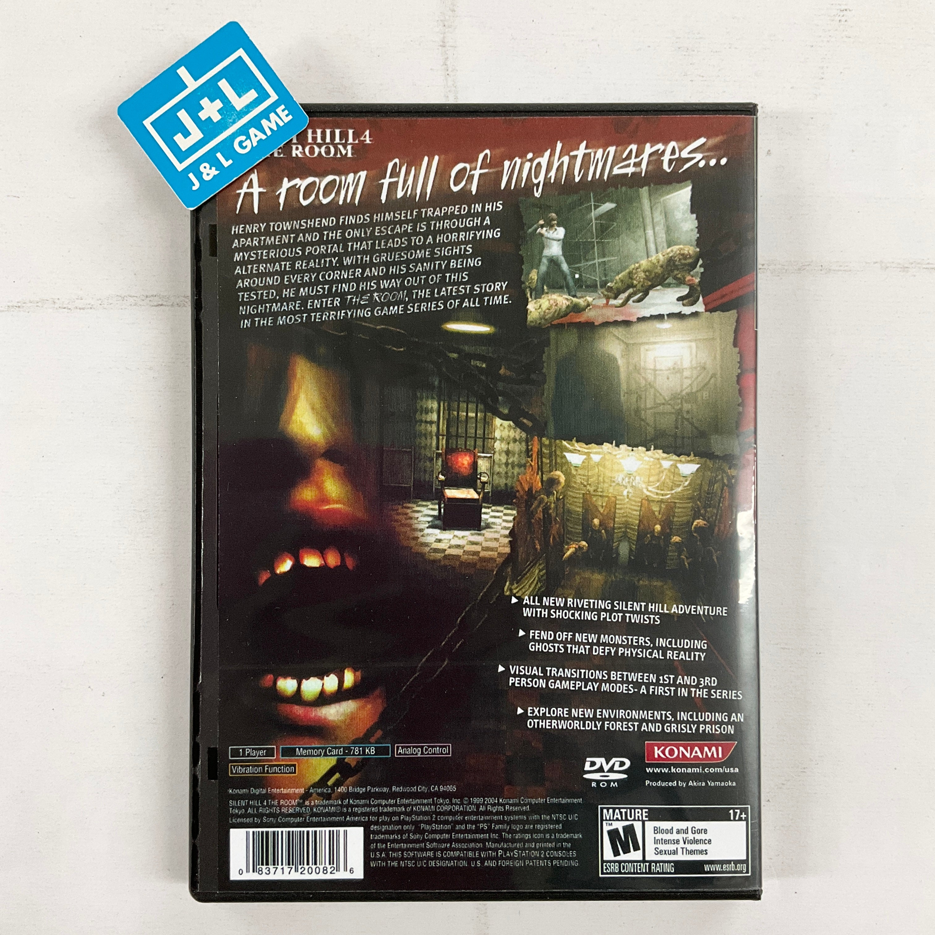 Silent Hill 4: The Room  - (PS2) PlayStation 2 [Pre-Owned] Video Games Konami   