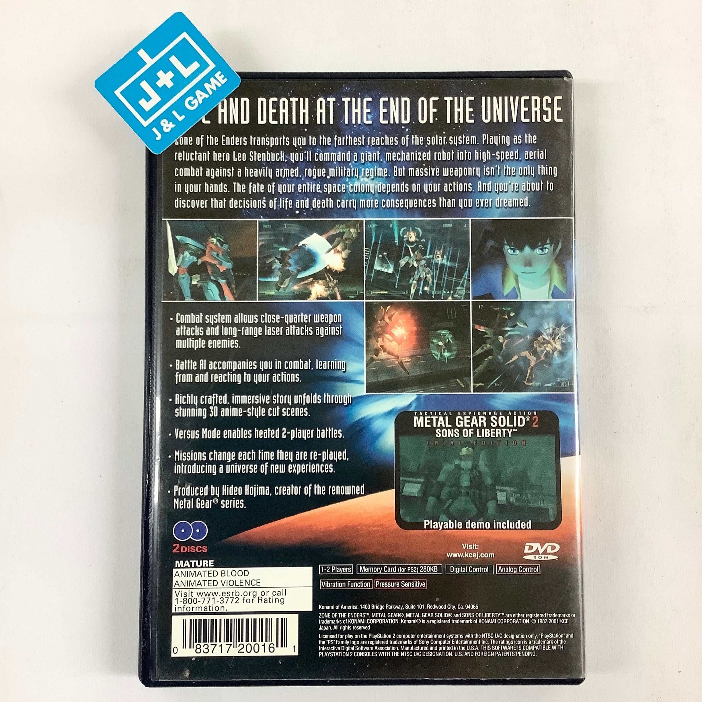 Zone of the Enders - (PS2) PlayStation 2 [Pre-Owned] Video Games Konami   
