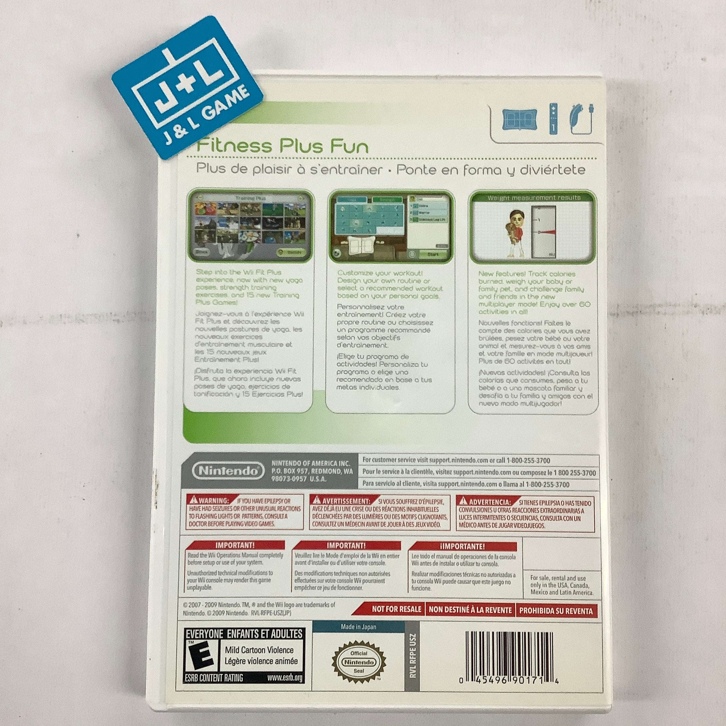 Wii Fit Plus - Nintendo Wii [Pre-Owned] | J&L Game