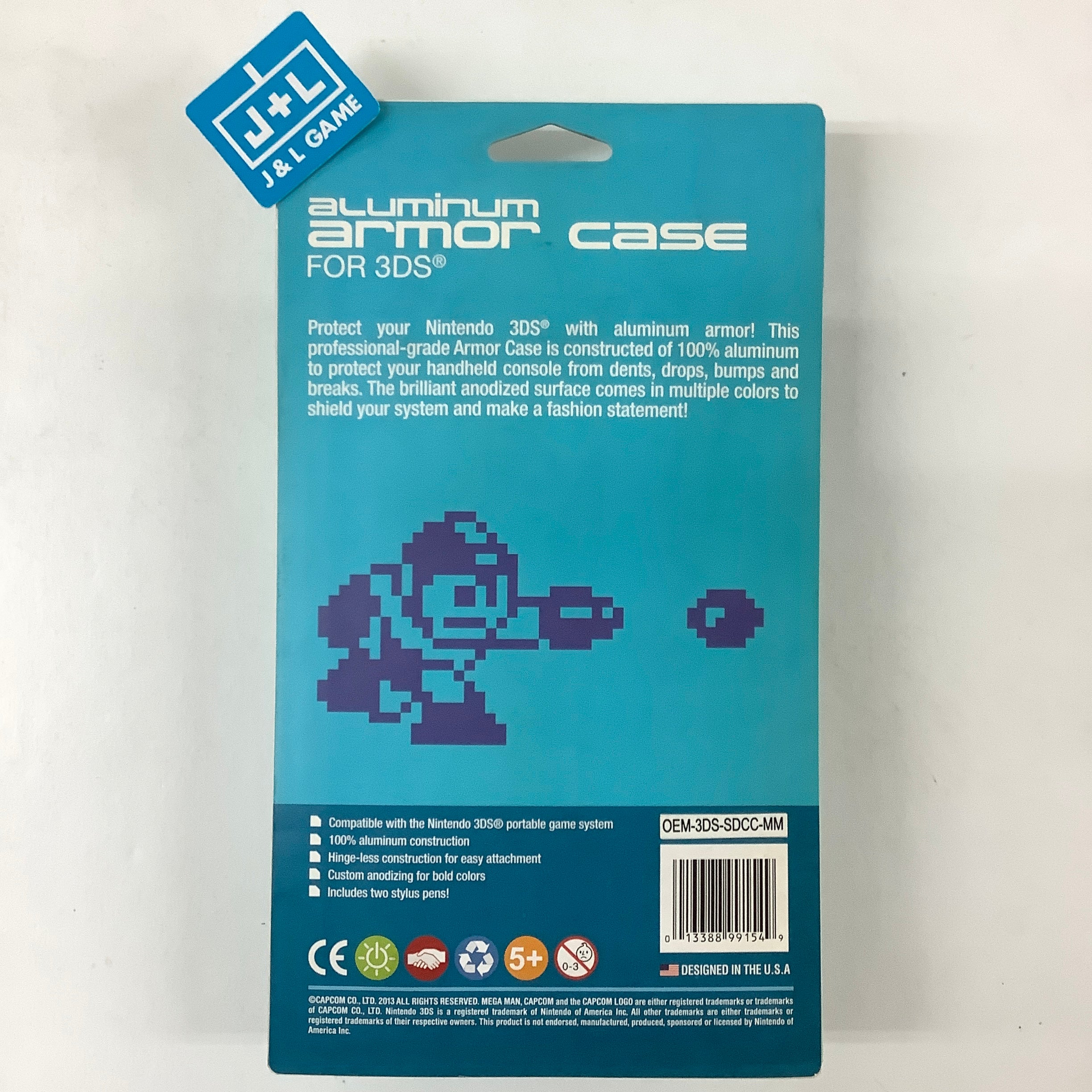 Capcom Aluminum Armor Case for 3DS (Megaman 25th Anniversary) - Nintendo 3DS ACCESSORIES Capcom   