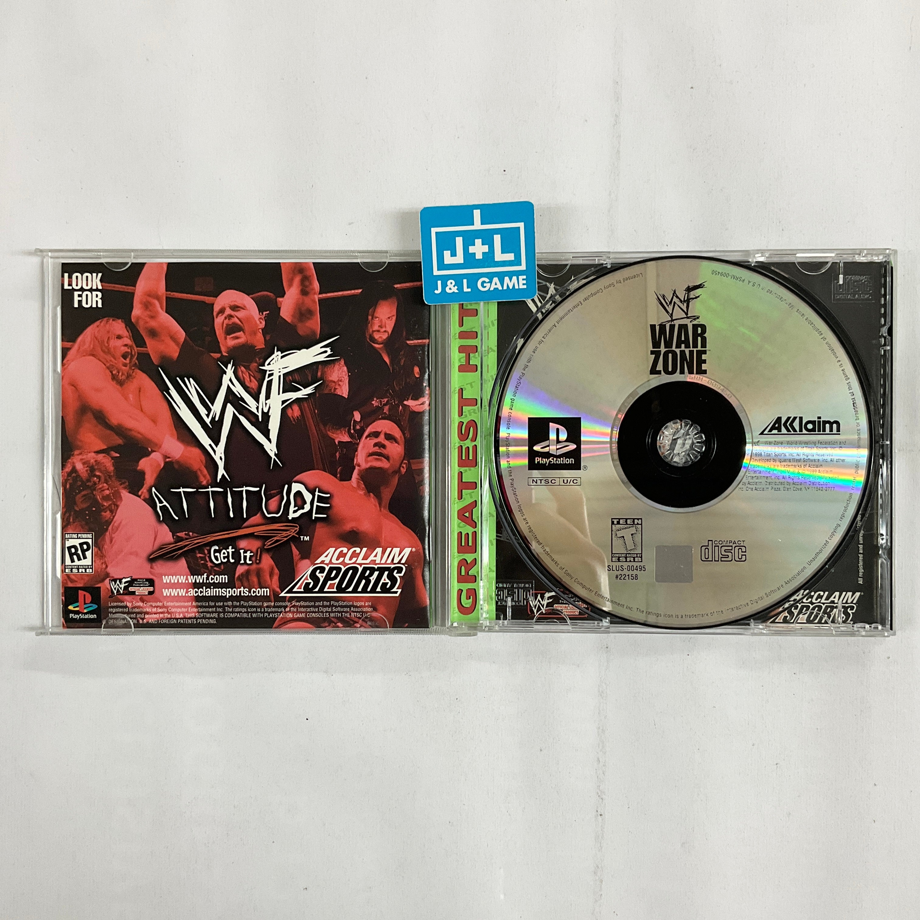 WWF War Zone (Greatest Hits) - (PS1) PlayStation 1 [Pre-Owned] Video Games Acclaim   