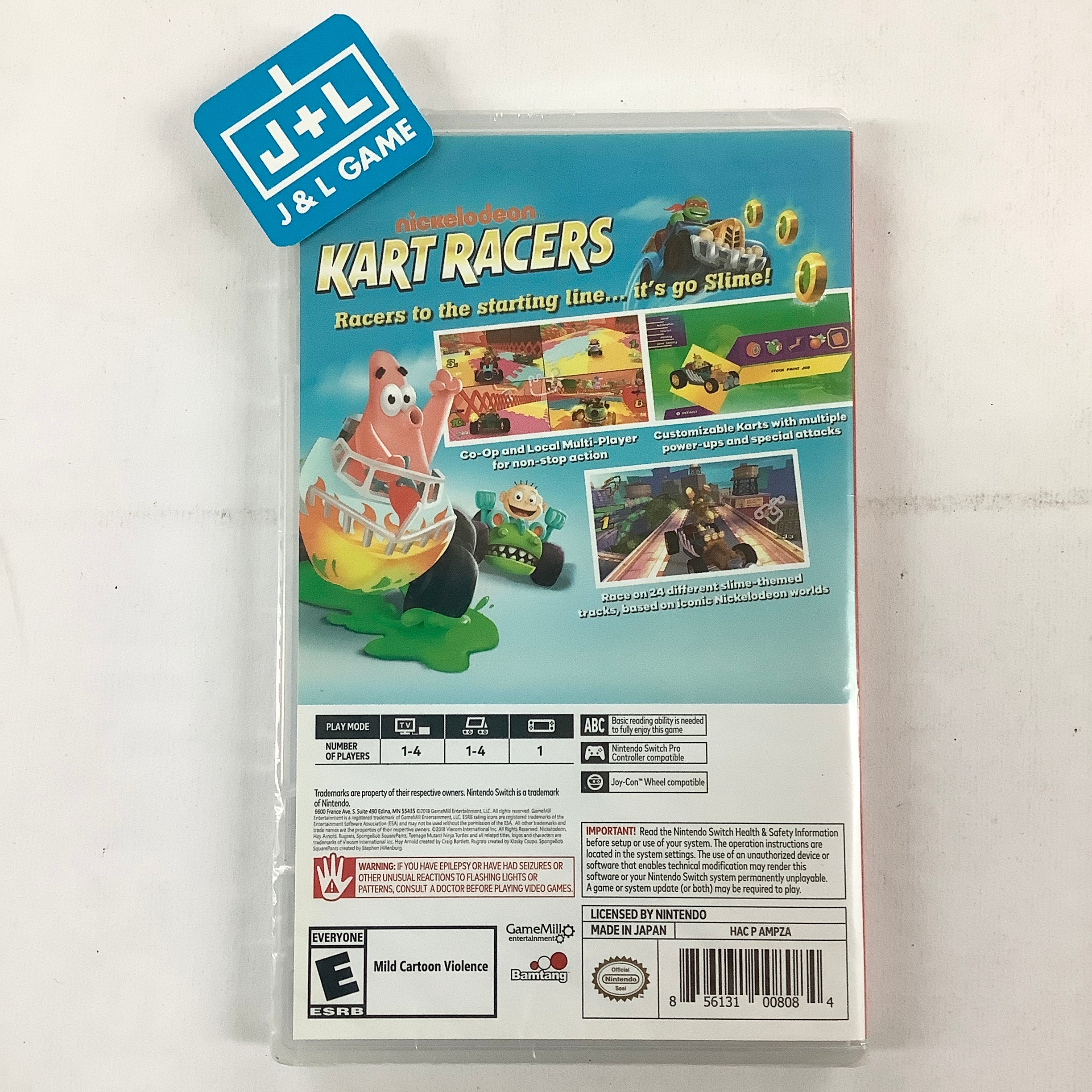 Nickelodeon Kart Racers - (NSW) Nintendo Switch Video Games GameMill Entertainment   