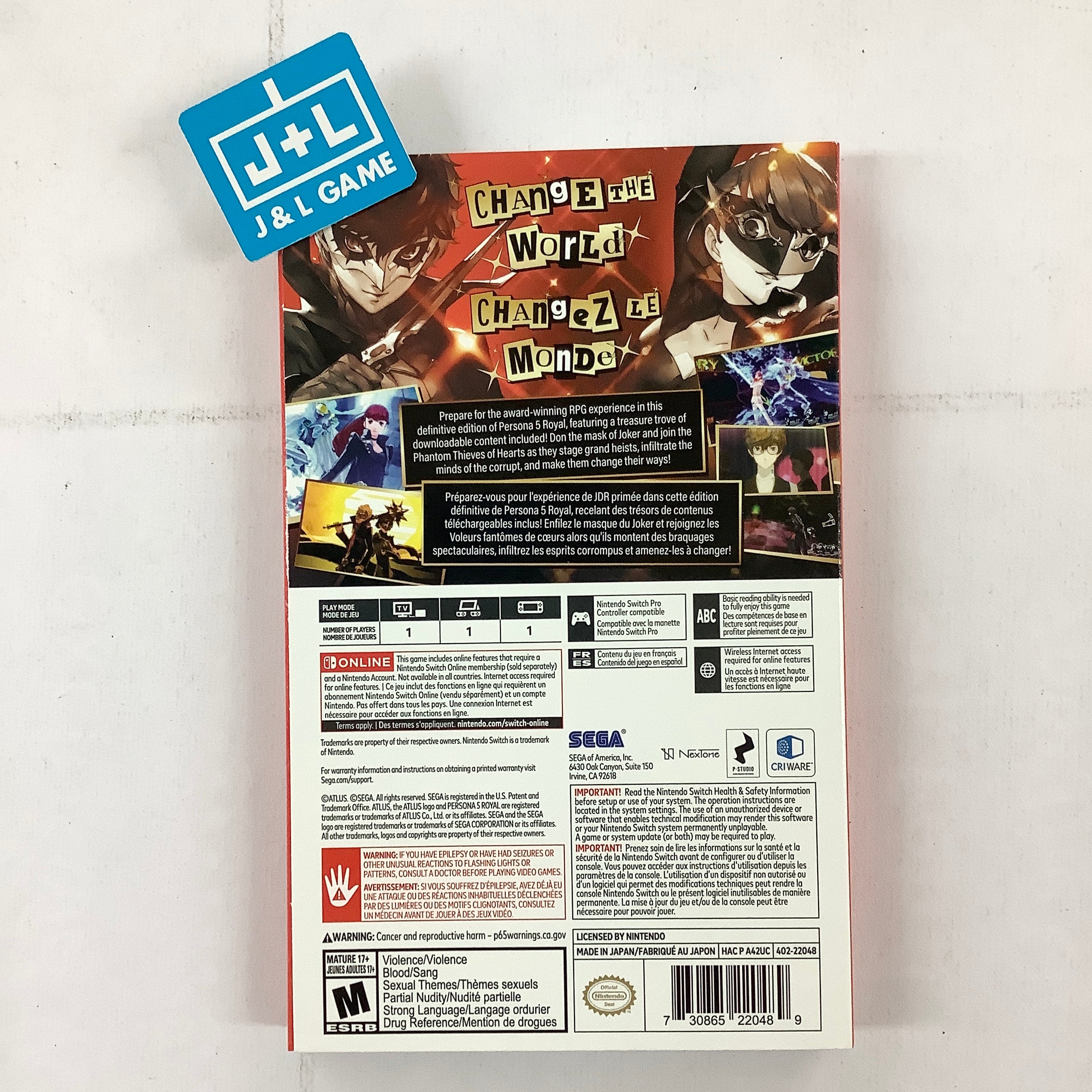 Persona 5 Royal: Steelbook Launch Edition - (NSW) Nintendo Switch [UNBOXING] Video Games SEGA   