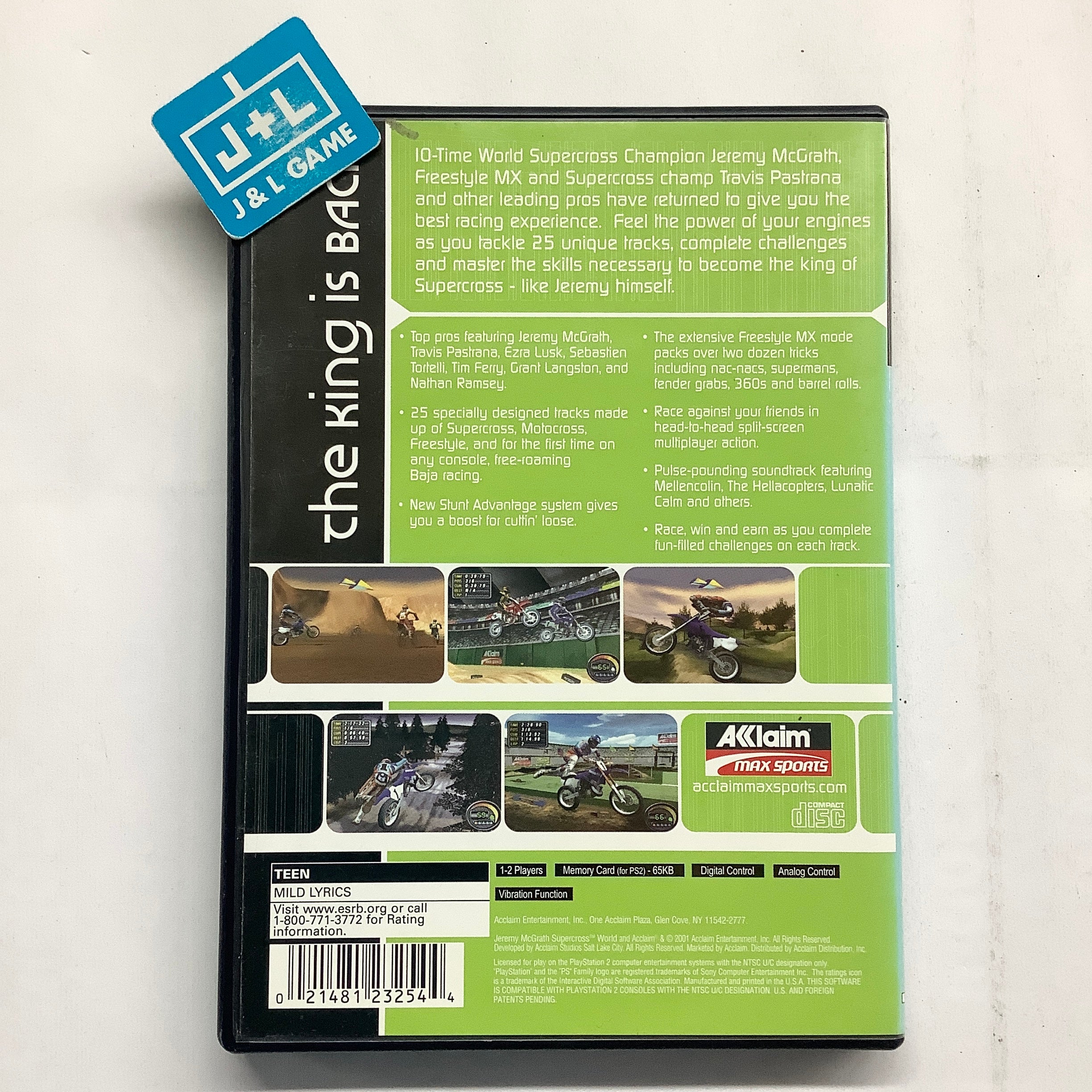 Jeremy McGrath Supercross World - (PS2) PlayStation 2 [Pre-Owned] Video Games Acclaim   