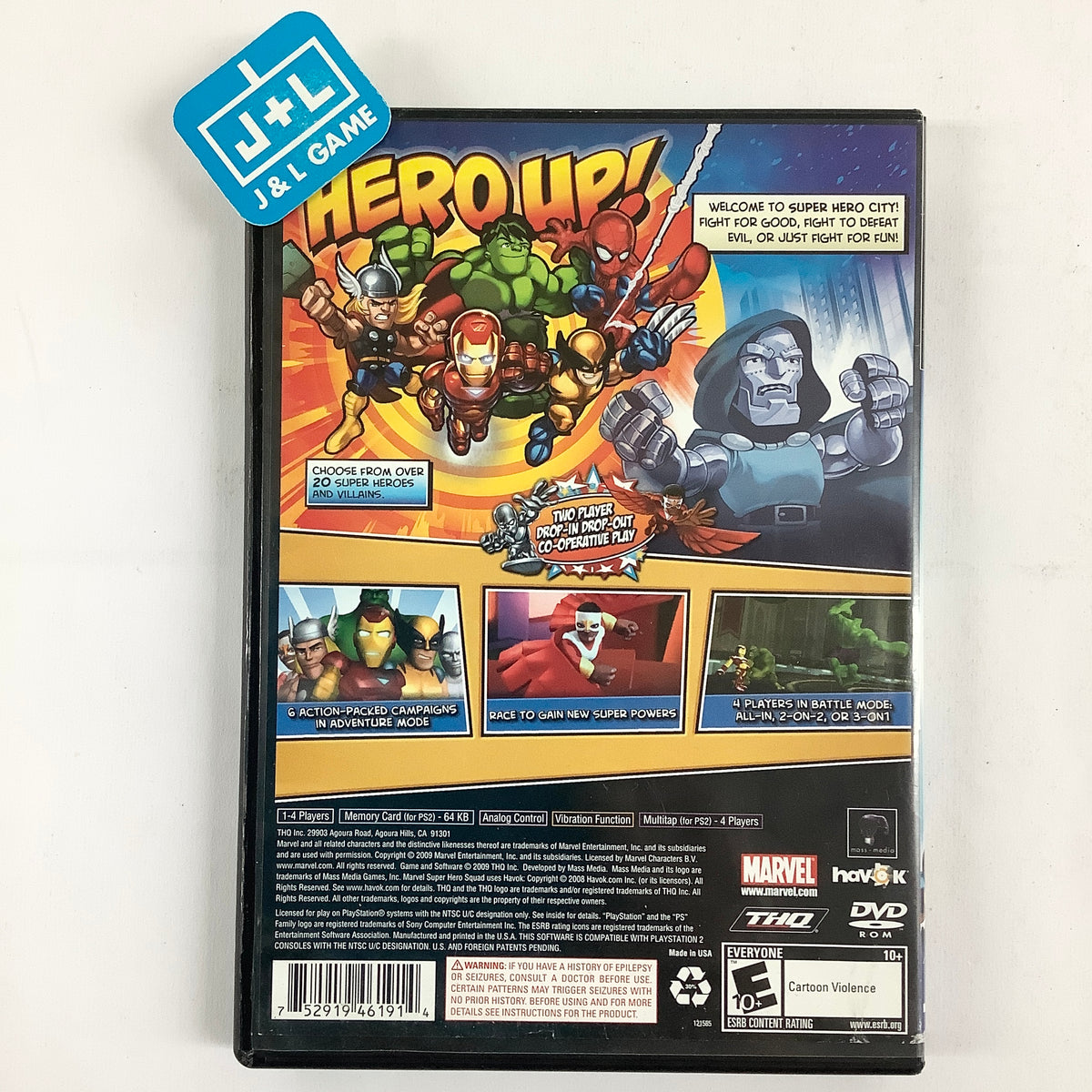 Marvel Super Hero Squad - (PS2) PlayStation 2 [Pre-Owned] | J&L Game