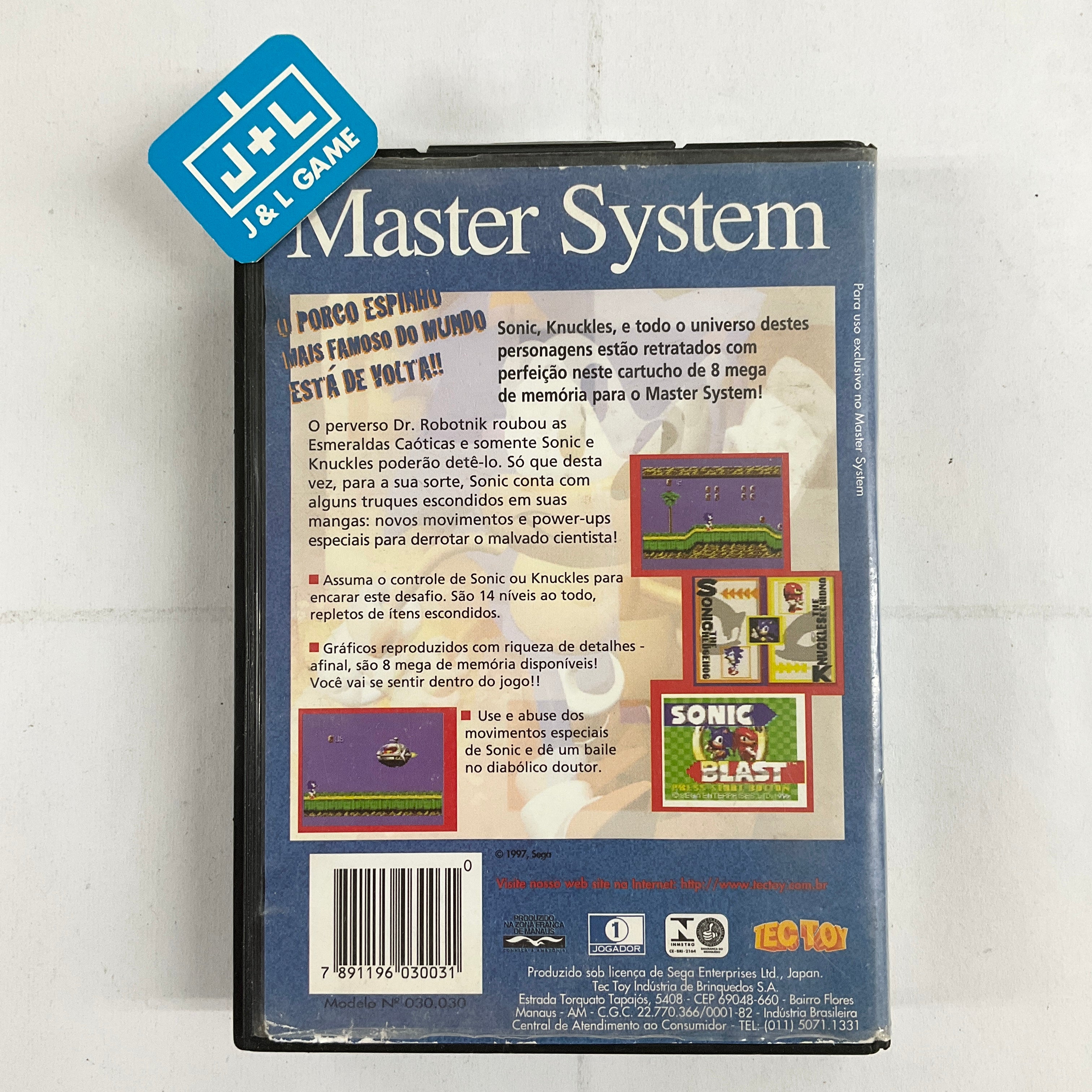 Sonic Blast - (SMS) Sega Master System [Pre-Owned] (Brazil Exclusive) Video Games Sega   