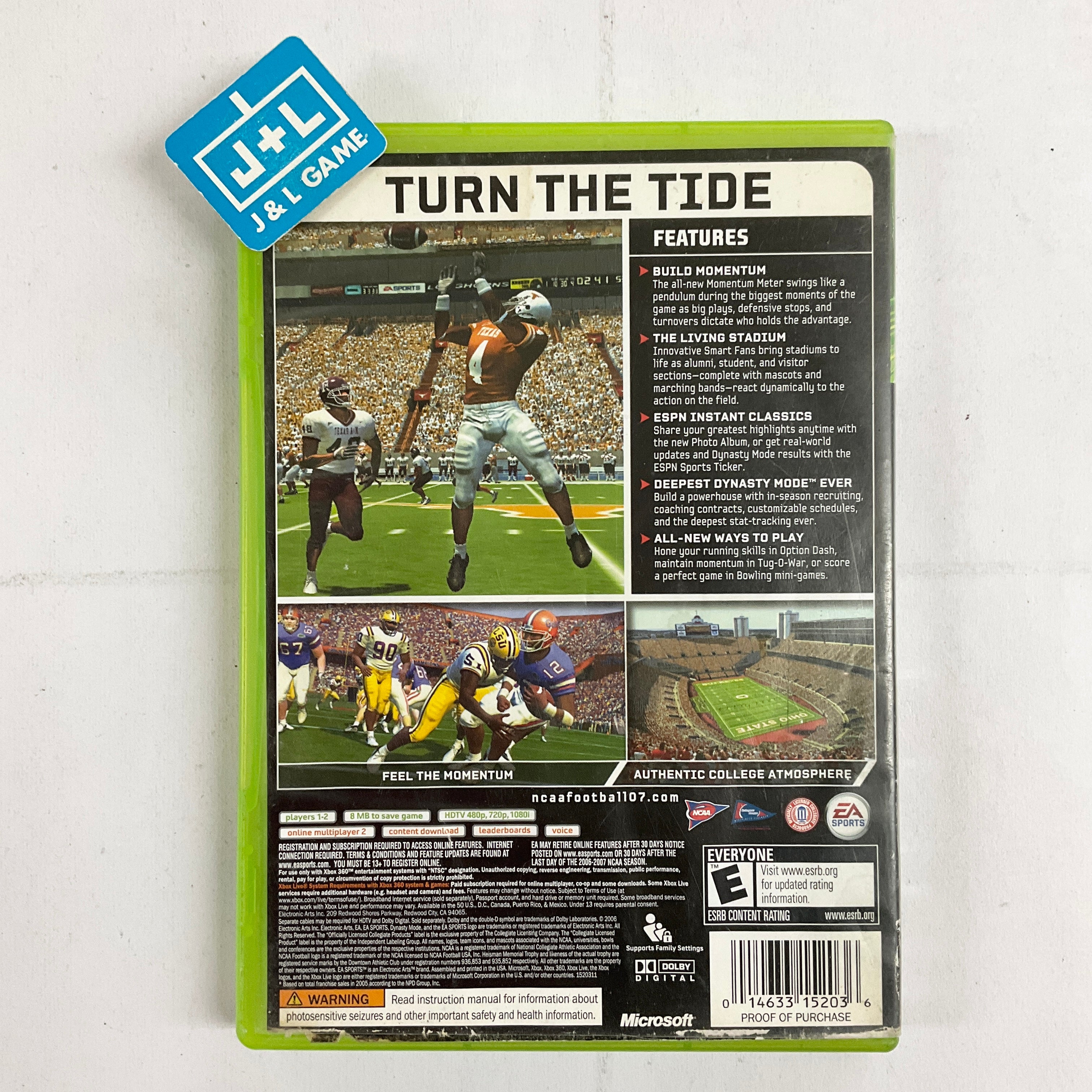 NCAA Football 07 - Xbox 360 [Pre-Owned] Video Games EA Sports   