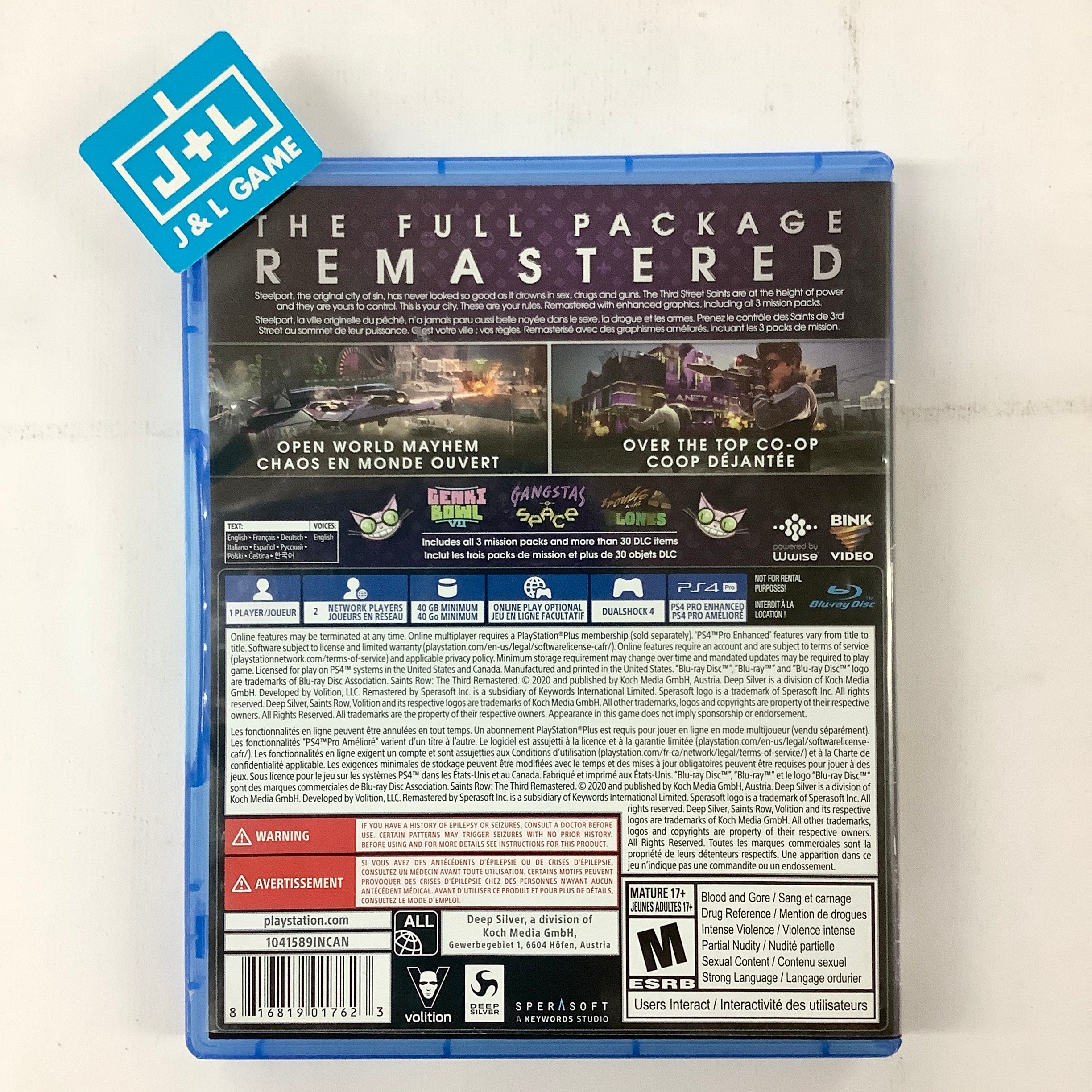 Saints Row The Third Remastered - (PS4) PlayStation 4 [Pre-Owned] Video Games Deep Silver