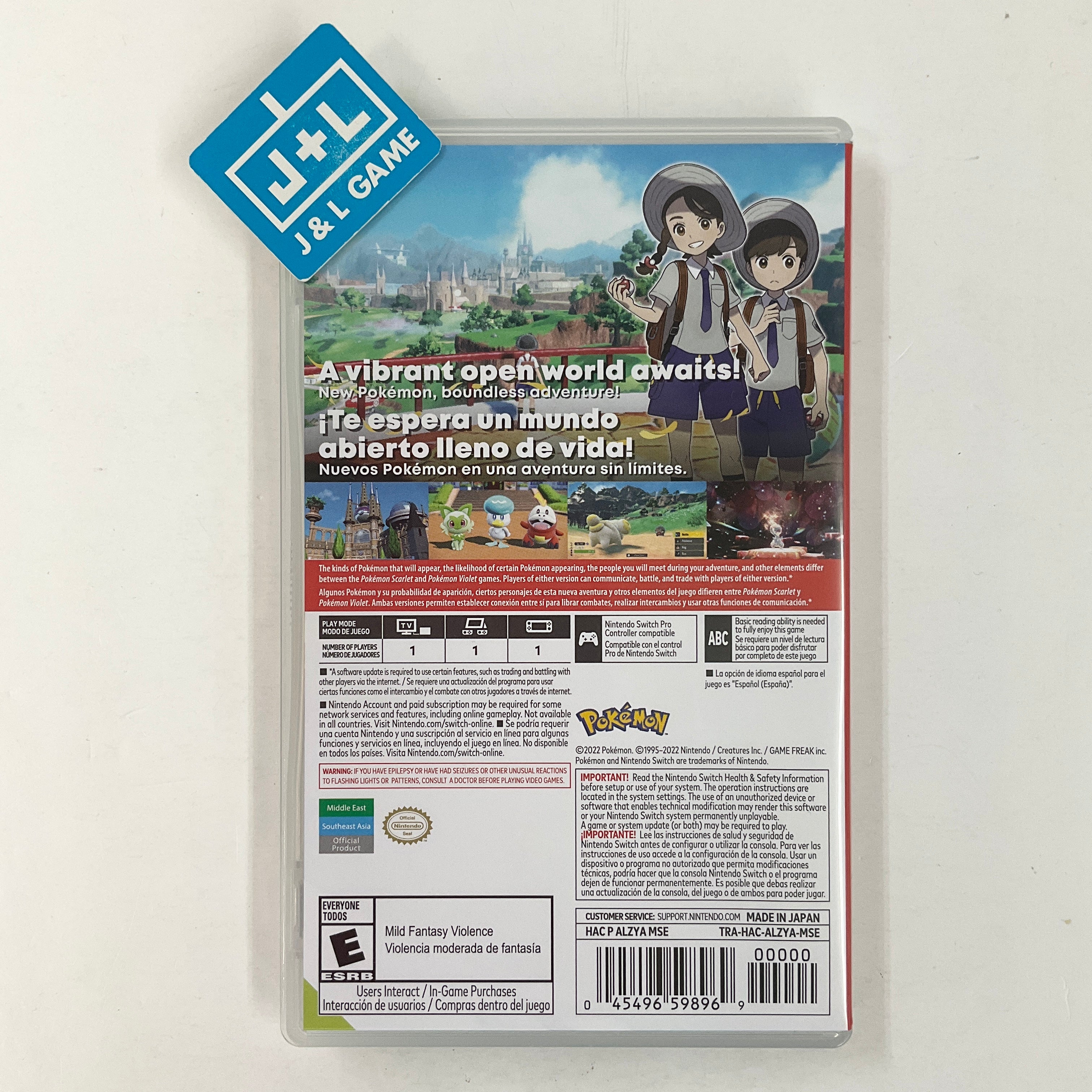 Pokémon Scarlet & Pokémon Violet Double Pack (World Edition) - (NSW) Nintendo Switch [Pre-Owned] Video Games Nintendo   